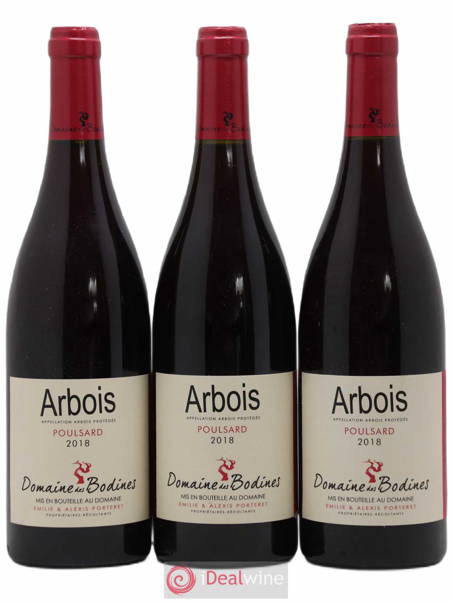 Arbois Poulsard Domaine des Bodines 2018 - Lot de 3 bouteilles - 0