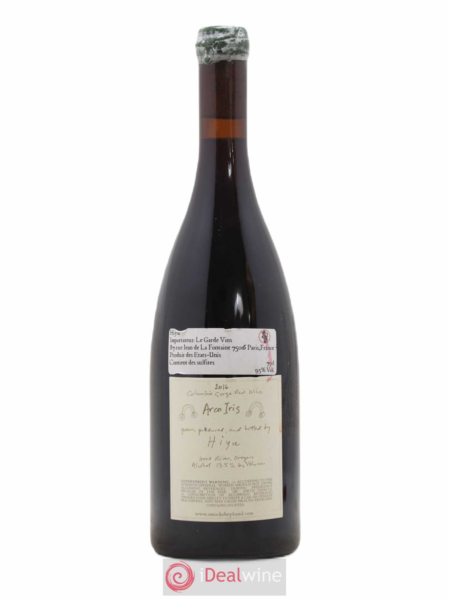 Columbia Gorge Arco Iris Hiyu Farm Hiyu Arco Iris 2016 - Lotto di 1 bottiglia - 1