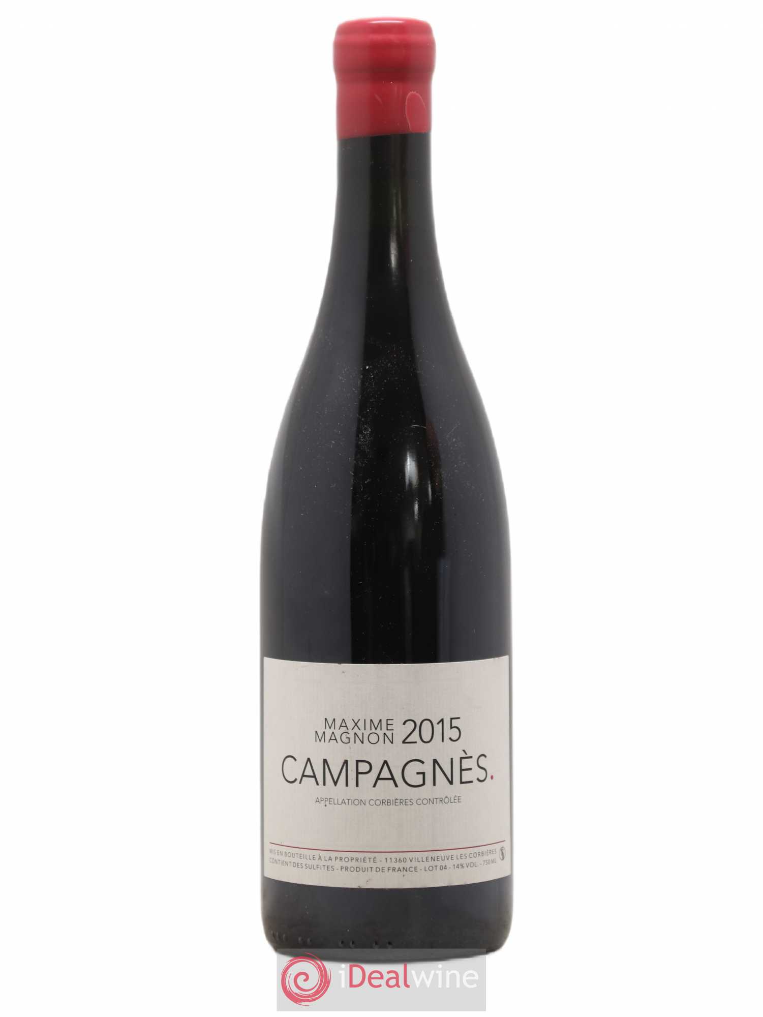 Corbières Campagnès Maxime Magnon 2015 - Lot de 1 bouteille - 0