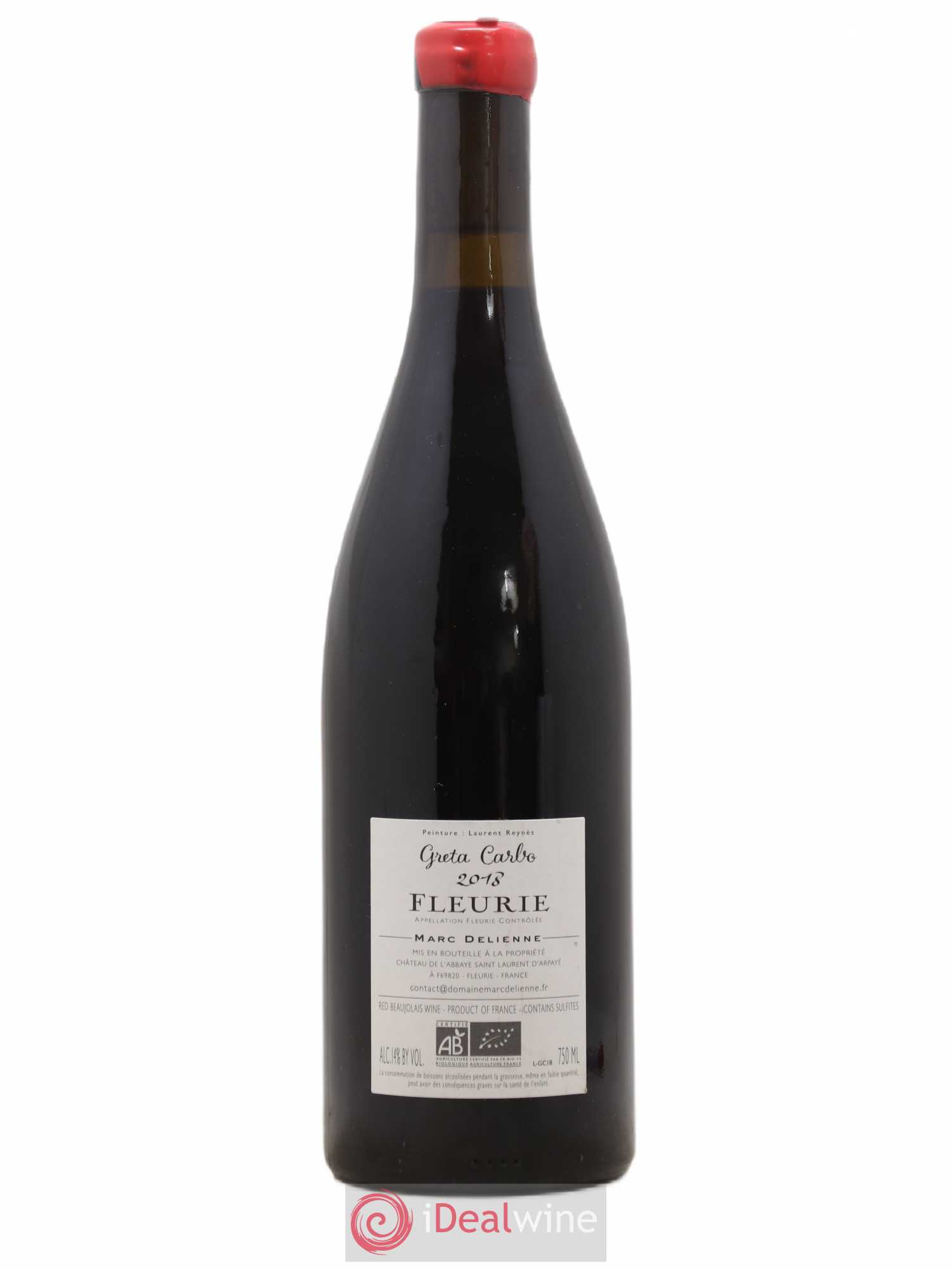Fleurie Greta Carbo Marc Delienne 2018 - Lot de 1 bouteille - 1