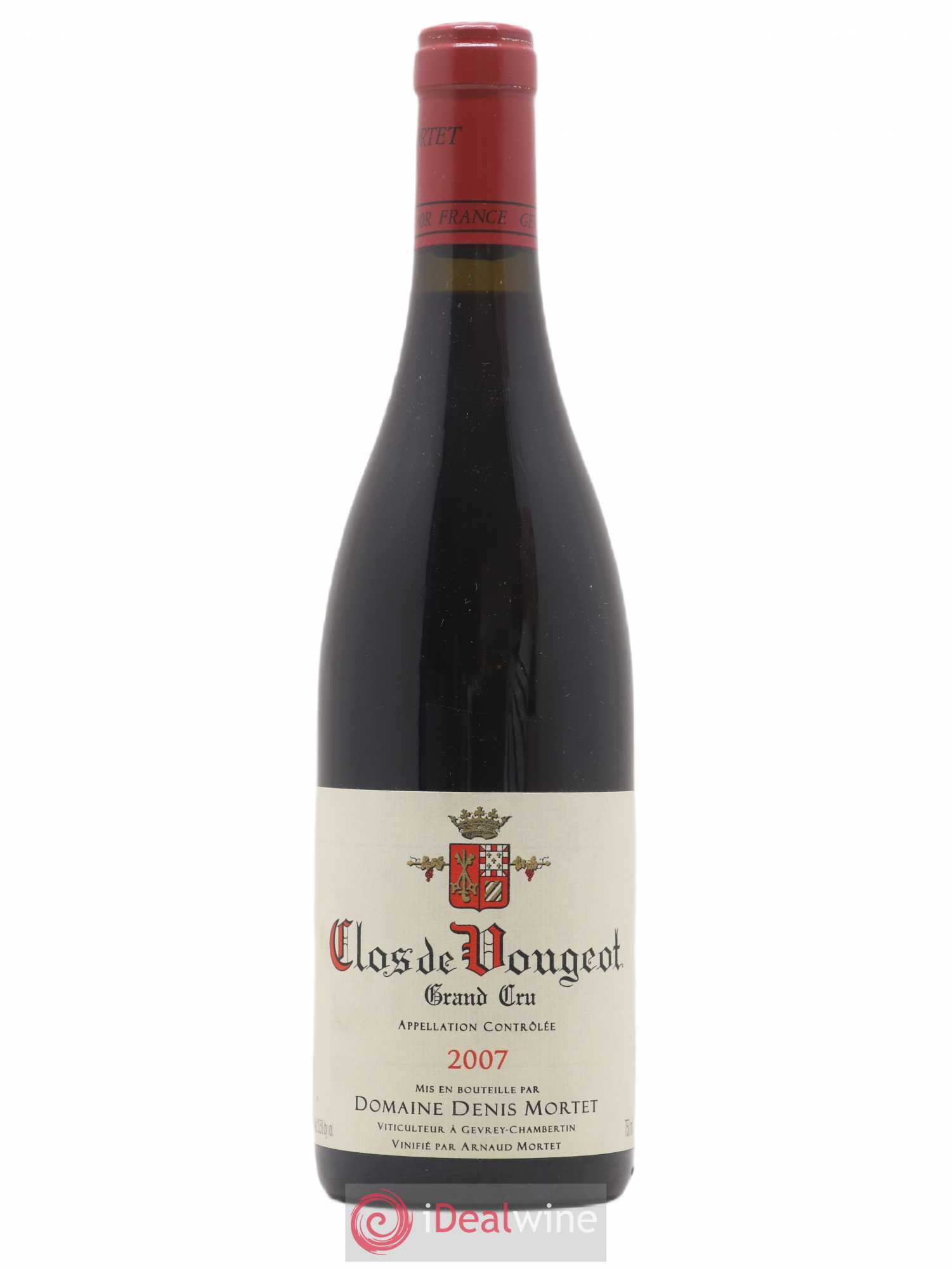 Clos de Vougeot Grand Cru Denis Mortet (Domaine) 2007 - Lot de 1 bouteille - 0