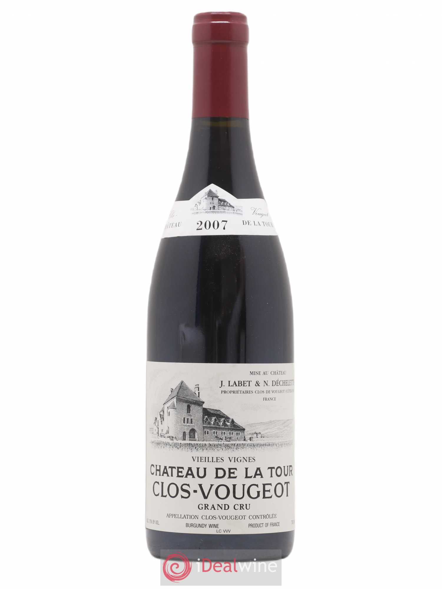 Clos de Vougeot Grand Cru Vieilles Vignes Château de La Tour 2007 - Lot de 1 bouteille - 0