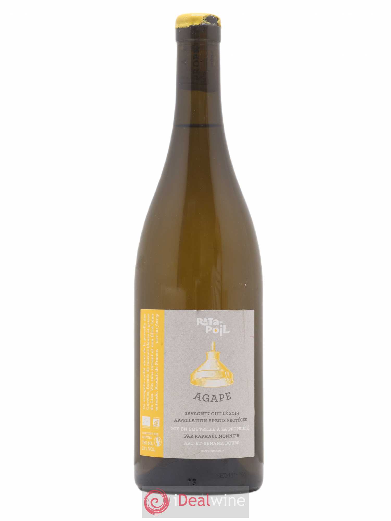 Arbois Savagnin Agape Ratapoil 2019 - Lot de 1 bouteille - 0