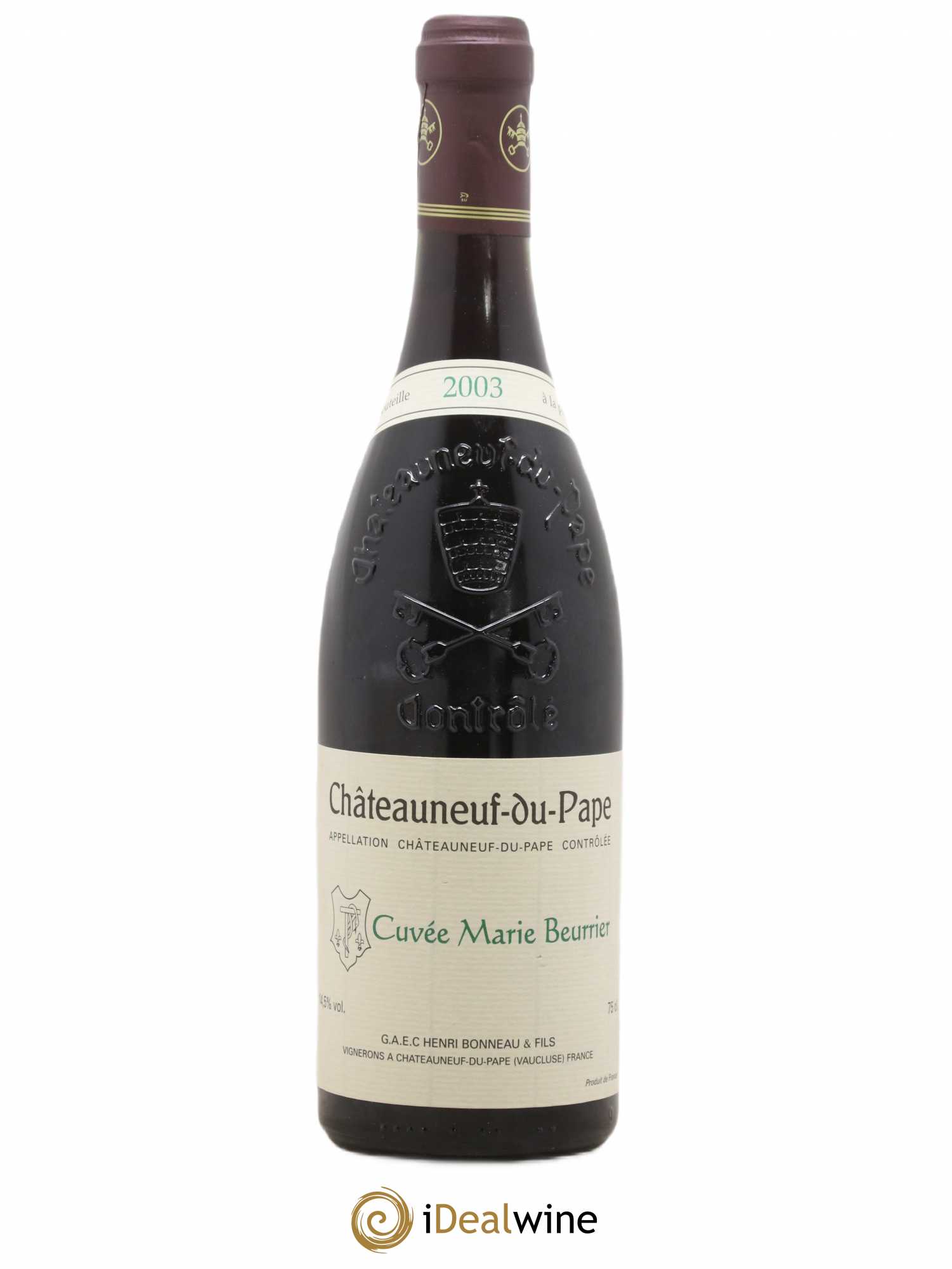 Châteauneuf-du-Pape Marie Beurrier Henri Bonneau & Fils 2003 - Lot de 1 bouteille - 0