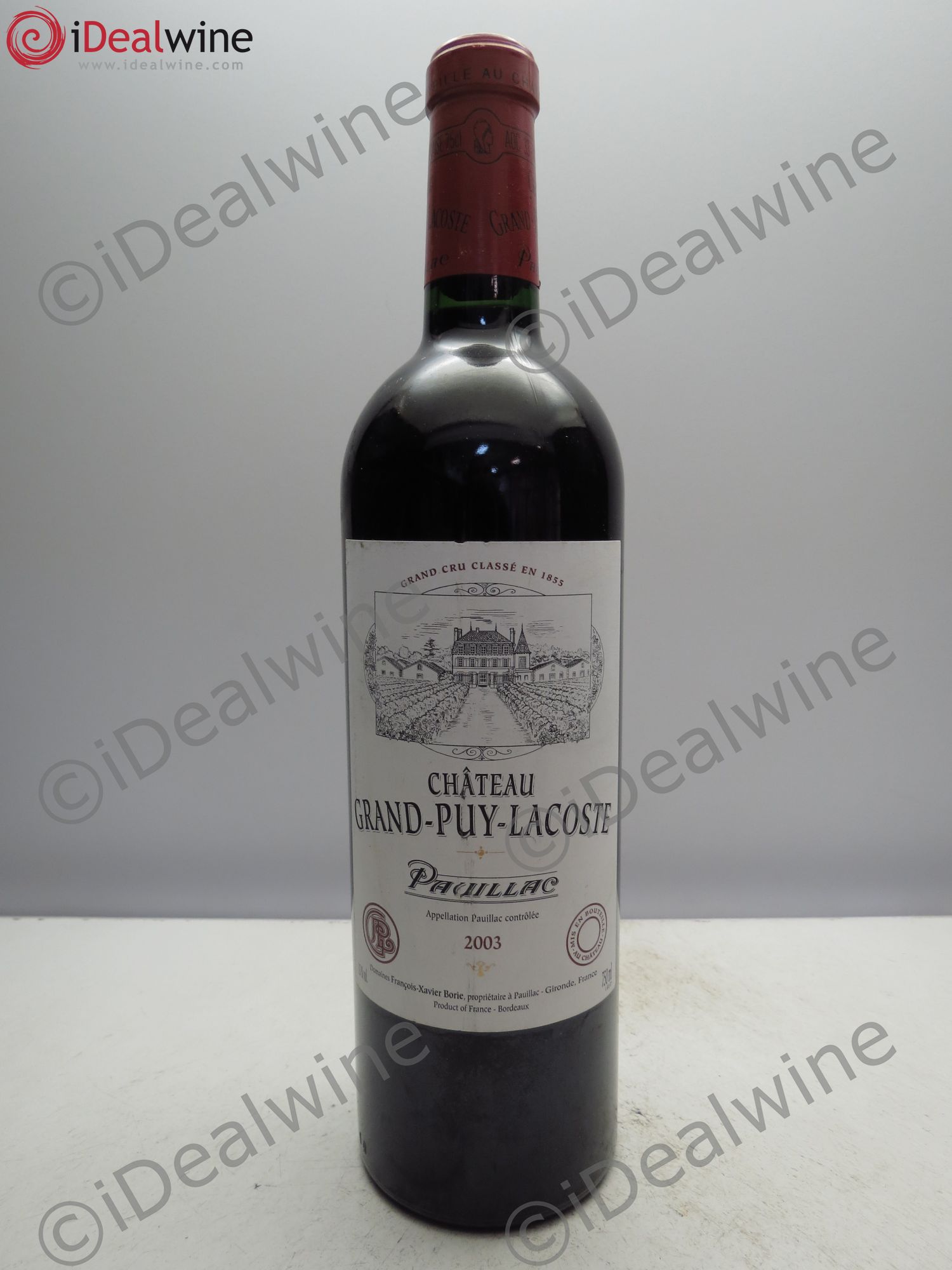 Château Grand Puy Lacoste 5ème Grand Cru Classé 2003 - Lot de 1 bouteille - 0