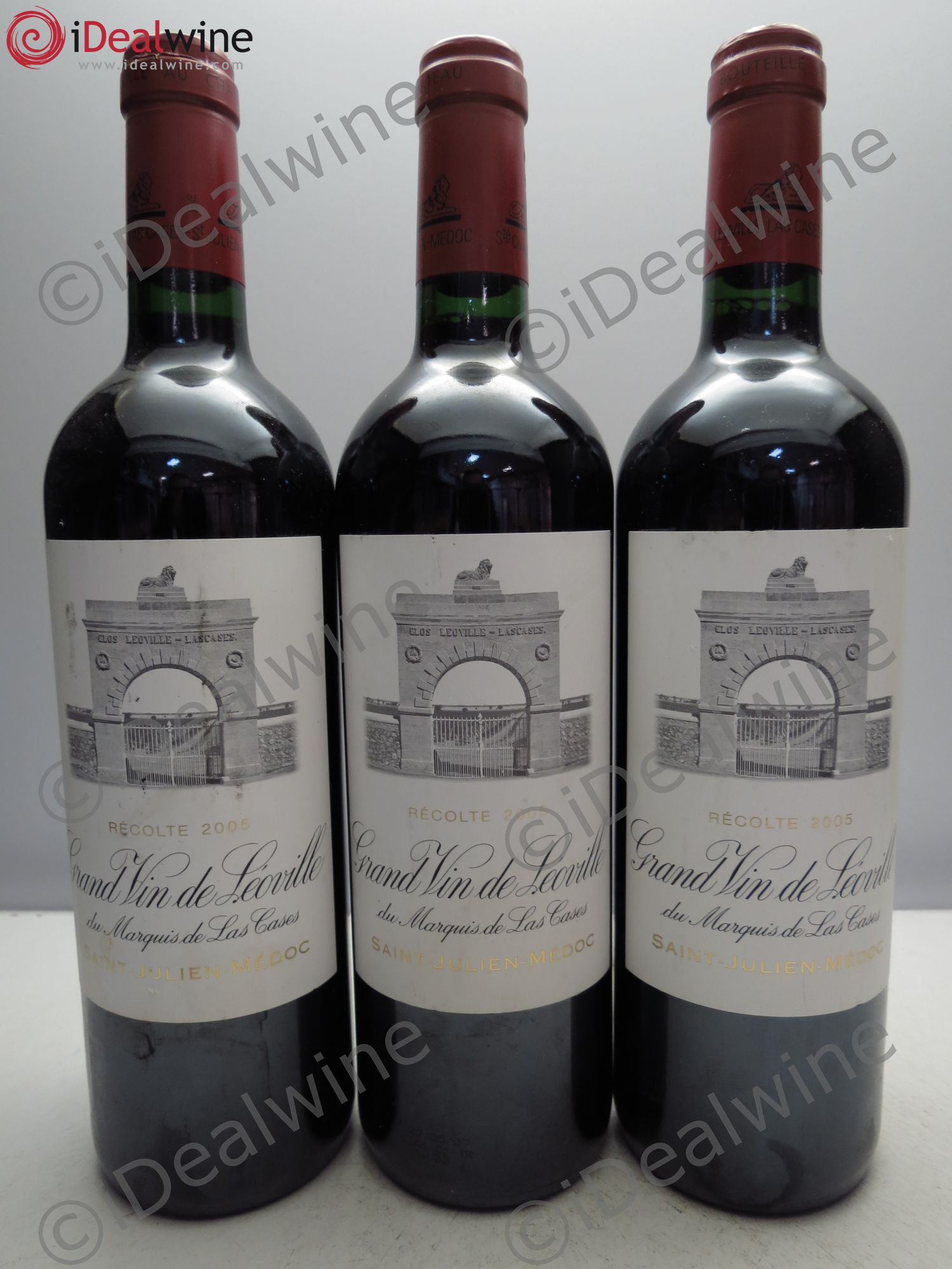 Château Léoville Las Cases 2ème Grand Cru Classé 2005 - Lot de 3 bouteilles - 0