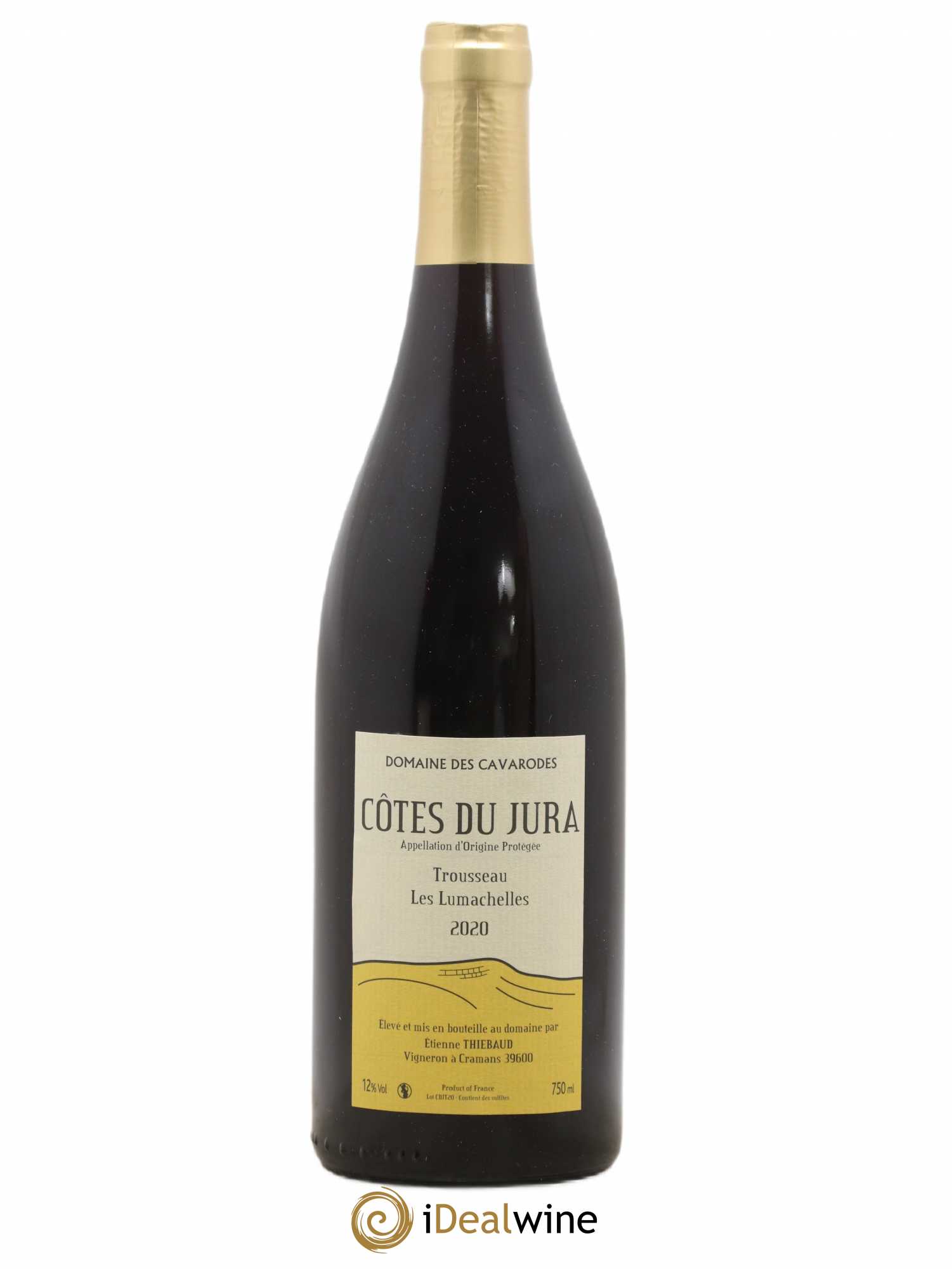 Côtes du Jura Trousseau Les Lumachelles Cavarodes (Domaine des) - Etienne Thiébaud 2020 - Lot de 1 bouteille - 0