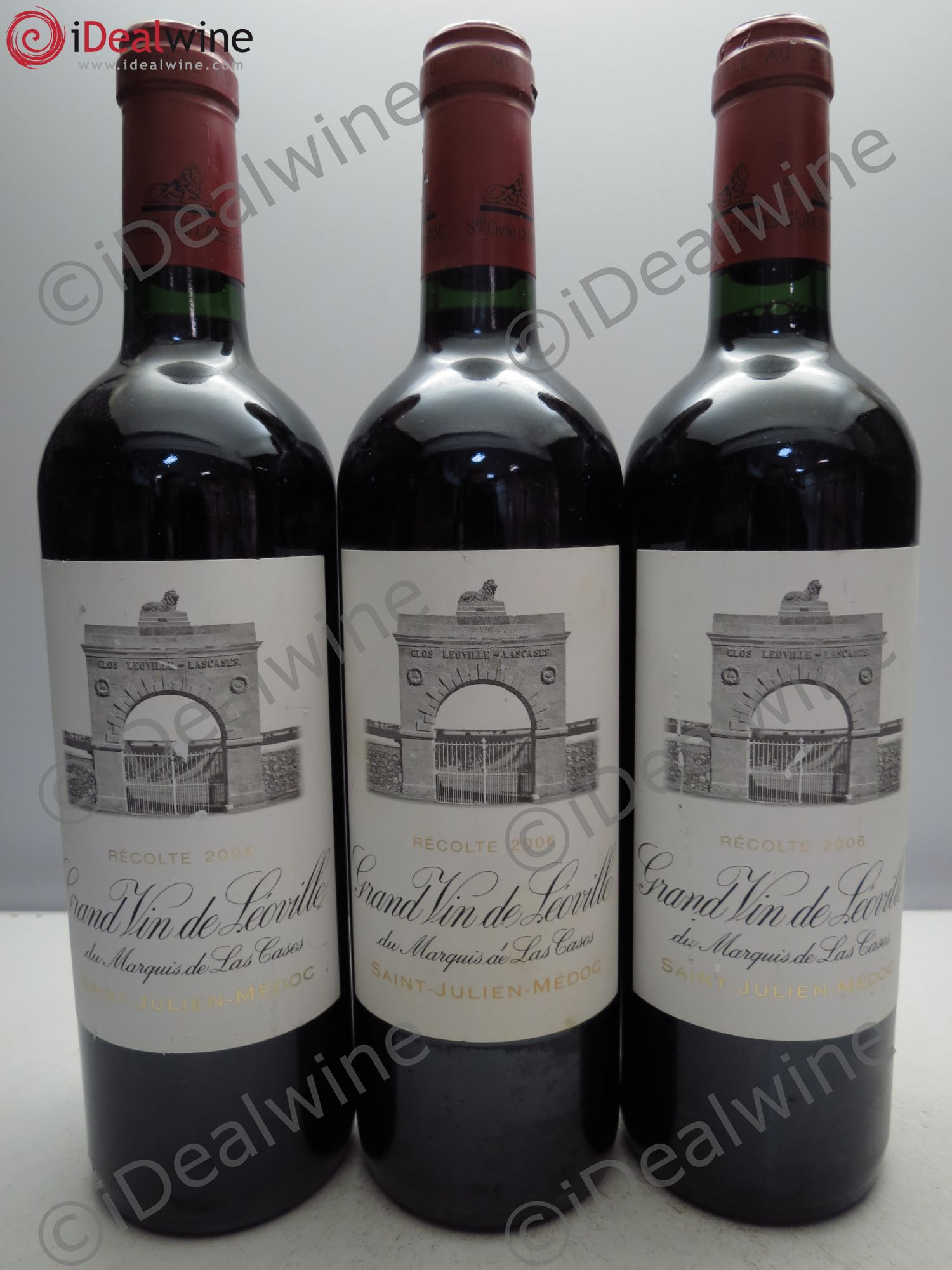 Château Léoville Las Cases 2ème Grand Cru Classé 2006 - Lot de 3 bouteilles - 0