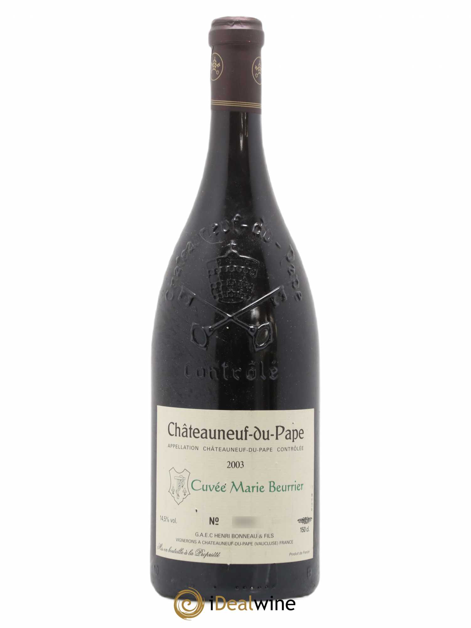 Châteauneuf-du-Pape Marie Beurrier Henri Bonneau & Fils 2003 - Lot de 1 magnum - 0