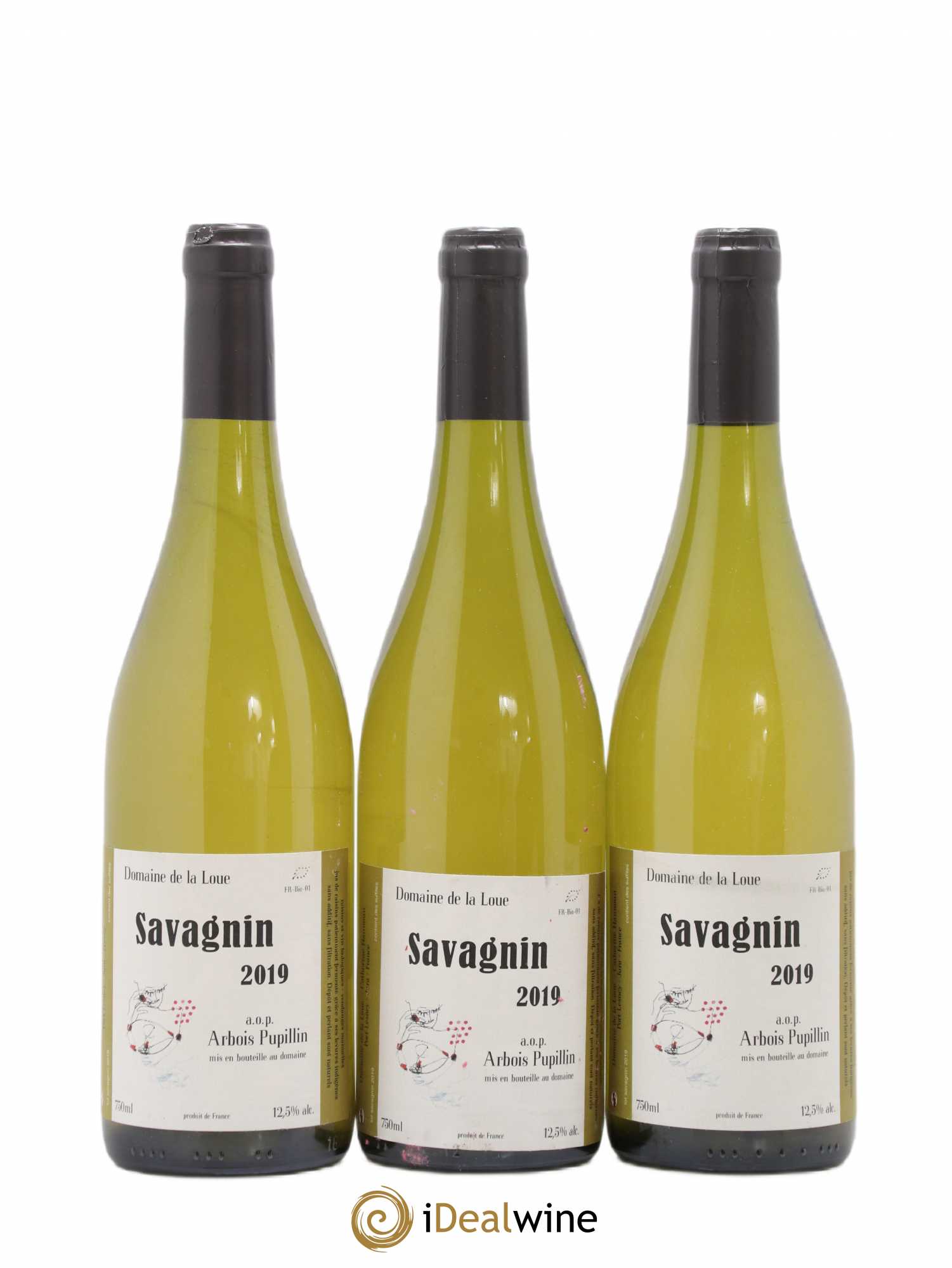 Arbois Pupillin Domaine de la Loue (sans prix de réserve) 2019 - Posten von 3 Flaschen - 0