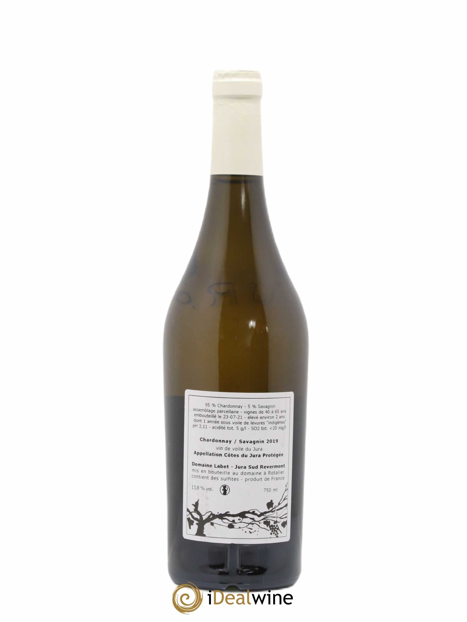 Côtes du Jura Vin de Voile Chardonnay-Savagnin cuvée de garde Romain - Julien - Charline Labet 2019 - Posten von 1 Flasche - 1