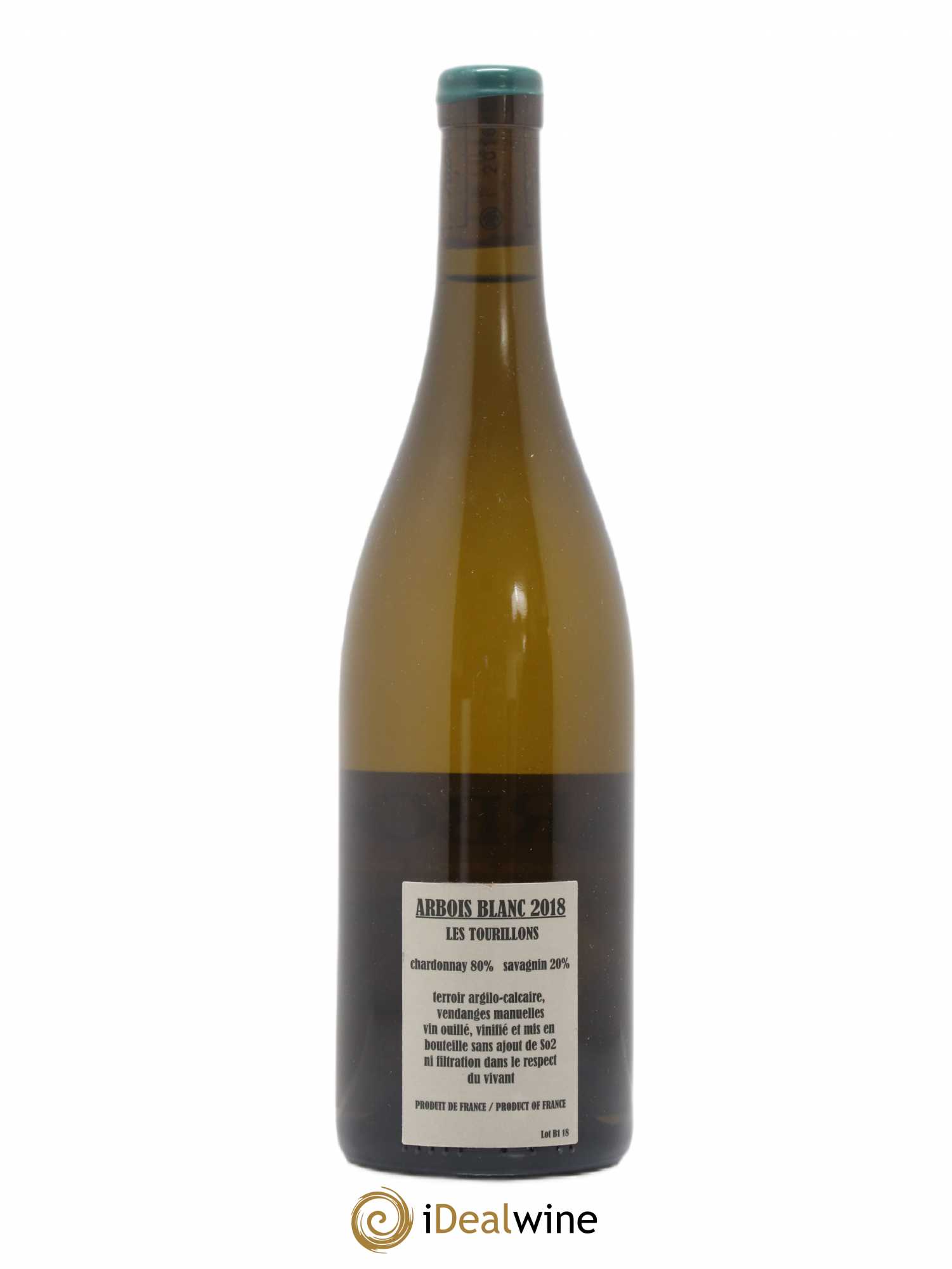 Arbois Chardonnay Savagnin Les Tourillons Adeline Houillon & Renaud Bruyère 2018 - Lot de 1 bouteille - 1