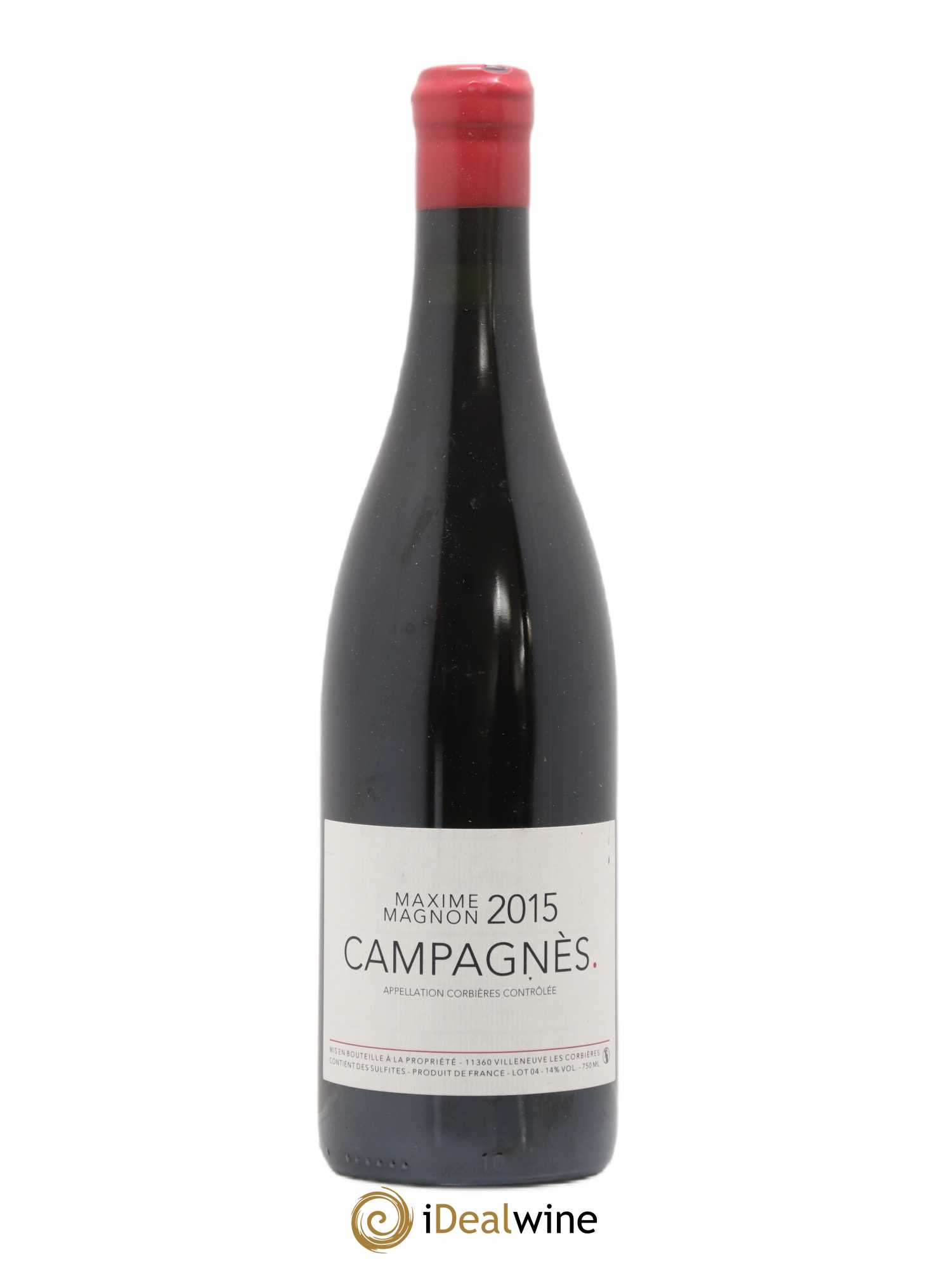 Corbières Campagnès Maxime Magnon 2015 - Lot de 1 bouteille - 0