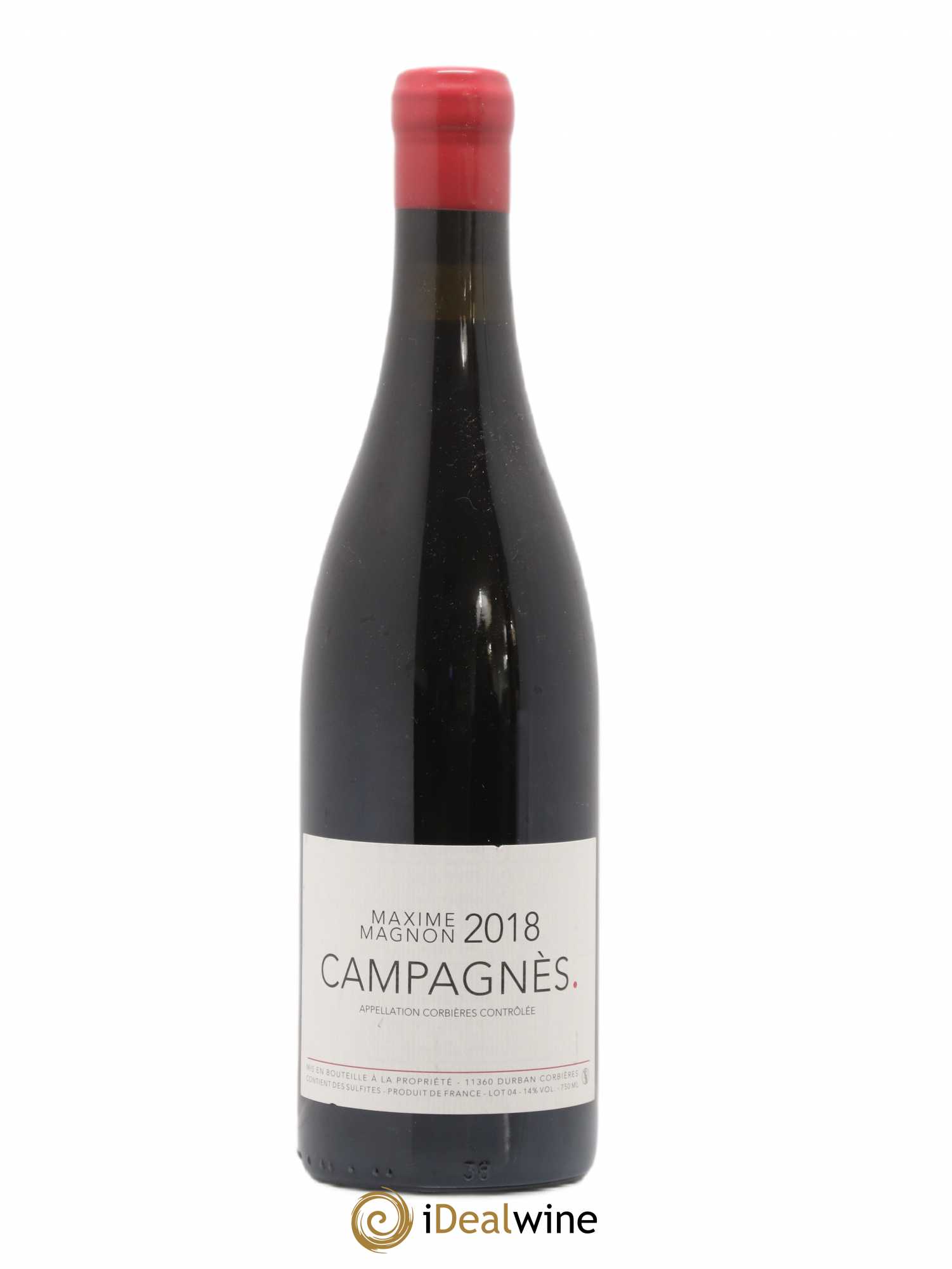 Corbières Campagnès Maxime Magnon 2018 - Lot de 1 bouteille - 0
