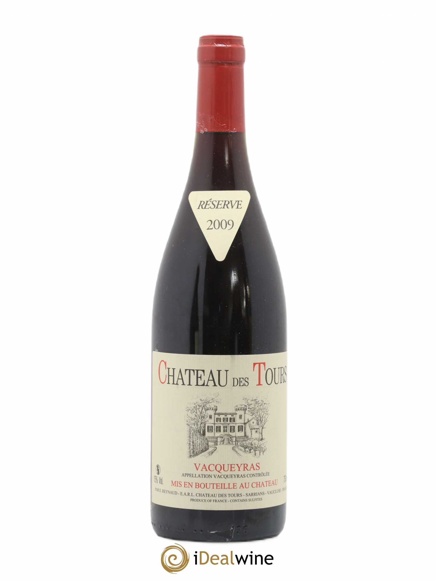 Vacqueyras Château des Tours Emmanuel Reynaud 2009 - Lot de 1 bouteille - 0