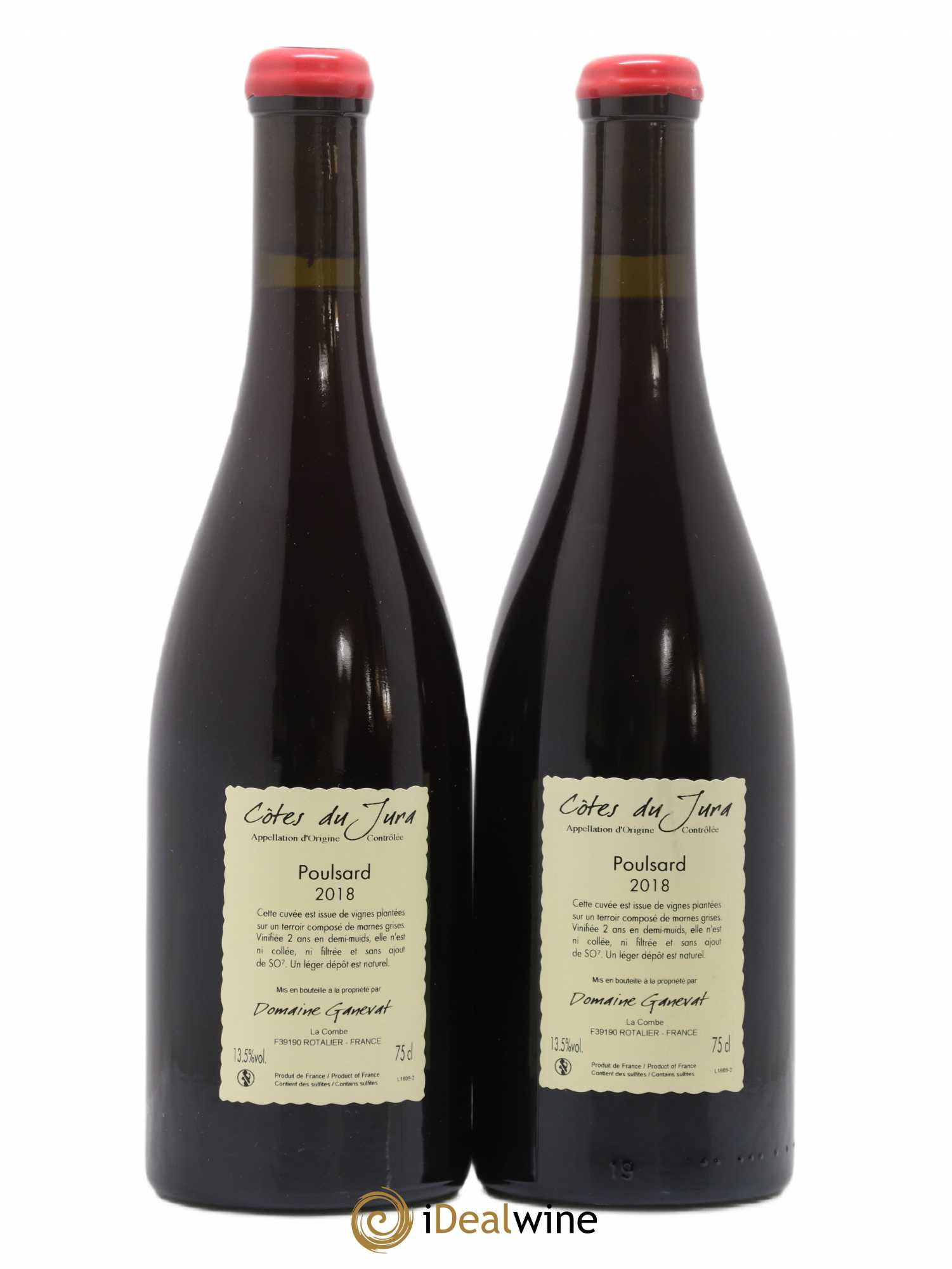 Côtes du Jura Les Chalasses Vieilles Vignes Poulsard Jean-François Ganevat (Domaine) 2018 - Lot de 2 bouteilles - 1