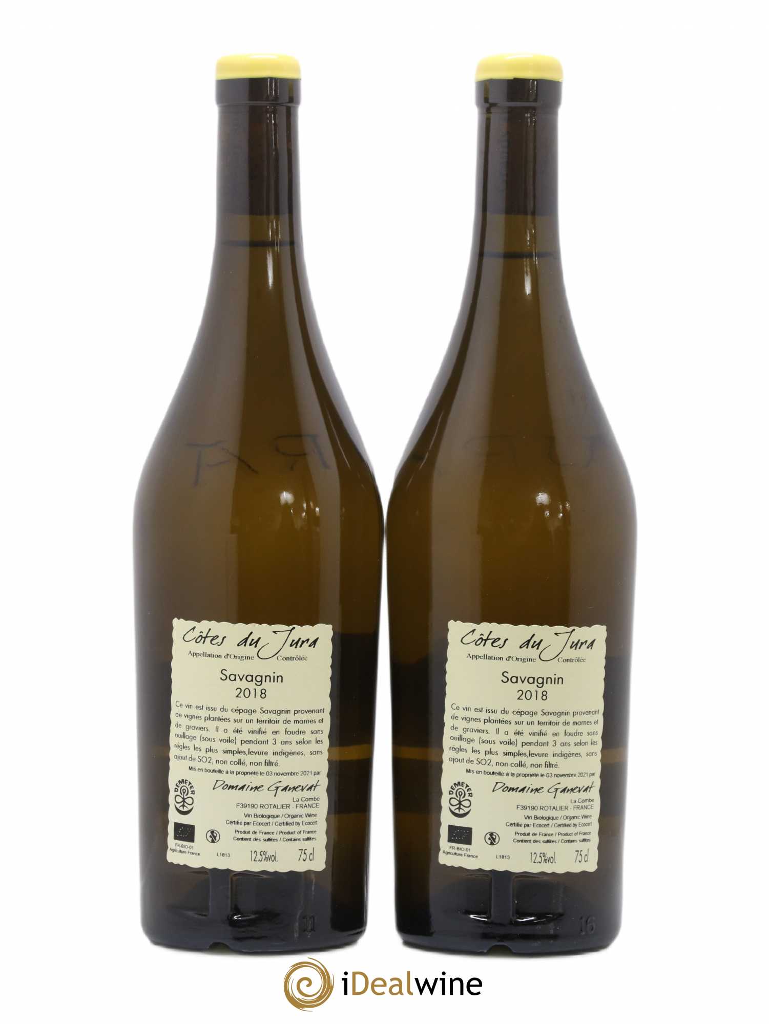 Côtes du Jura Les Grands Teppes Savagnin Ganevat 2018 - Posten von 2 Flaschen - 1