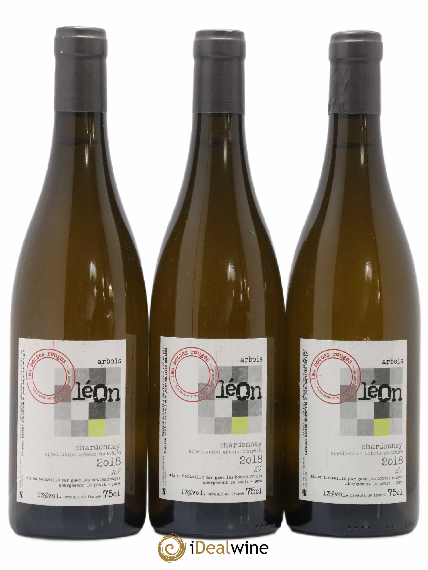 Arbois Chardonnay Léon Les Bottes Rouges 2018 - Lotto di 3 bottiglie - 0