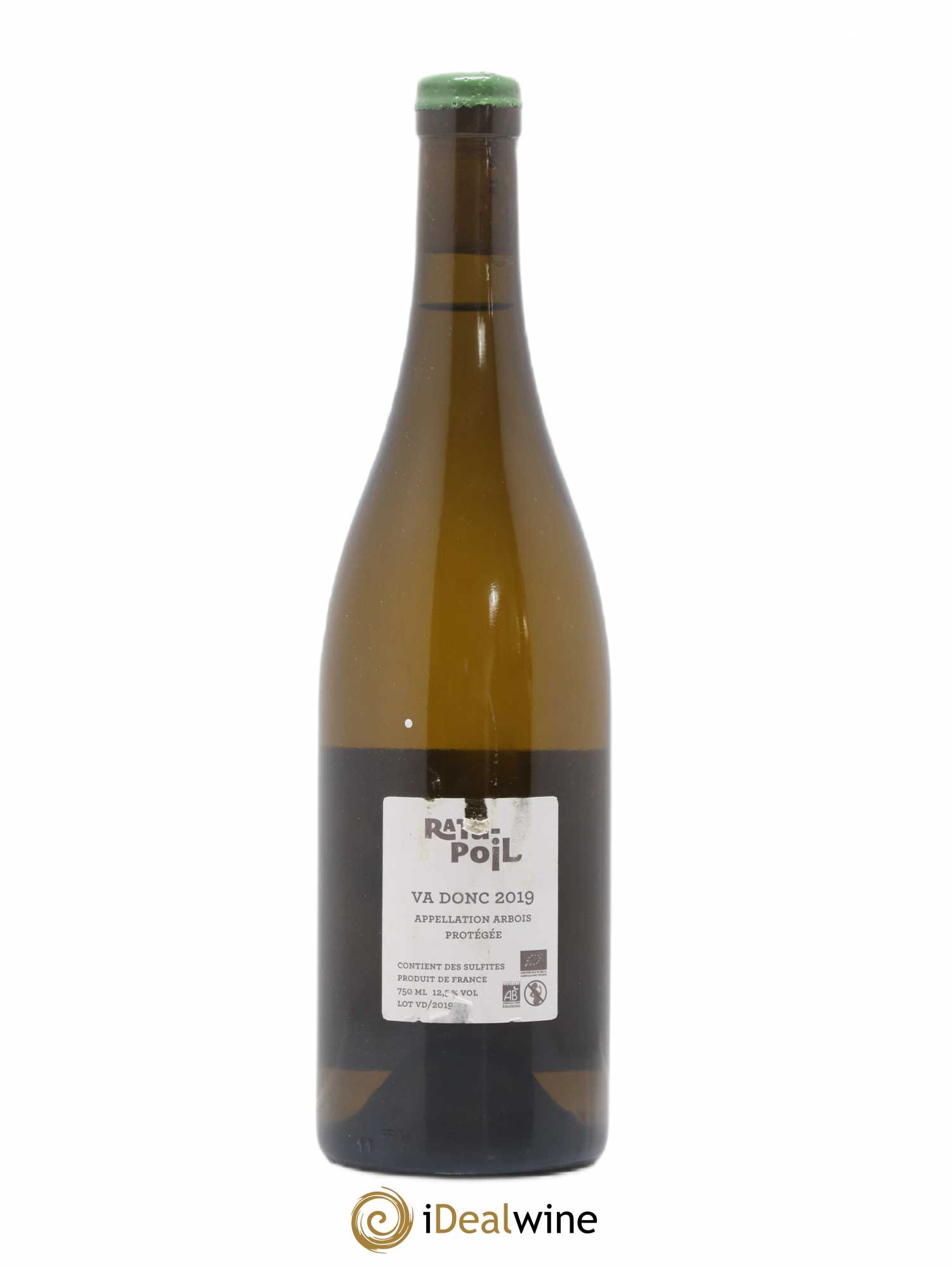 Arbois Va donc Chardonnay Ratapoil 2019 - Lot de 1 bouteille - 1