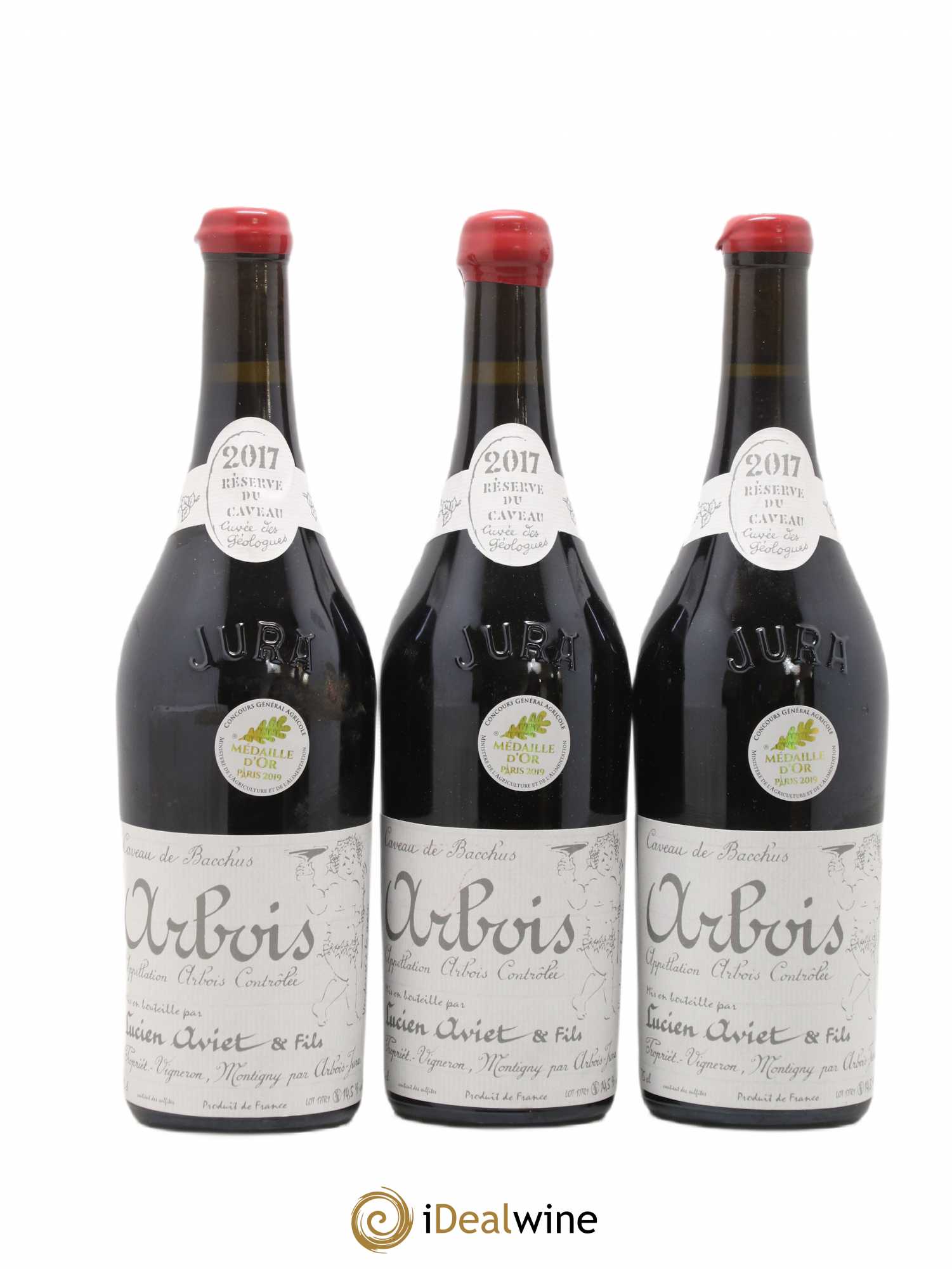 Arbois Trousseau Poussot Cuvée des Géologues Lucien Aviet (Domaine) 2017 - Lot de 3 bouteilles - 0
