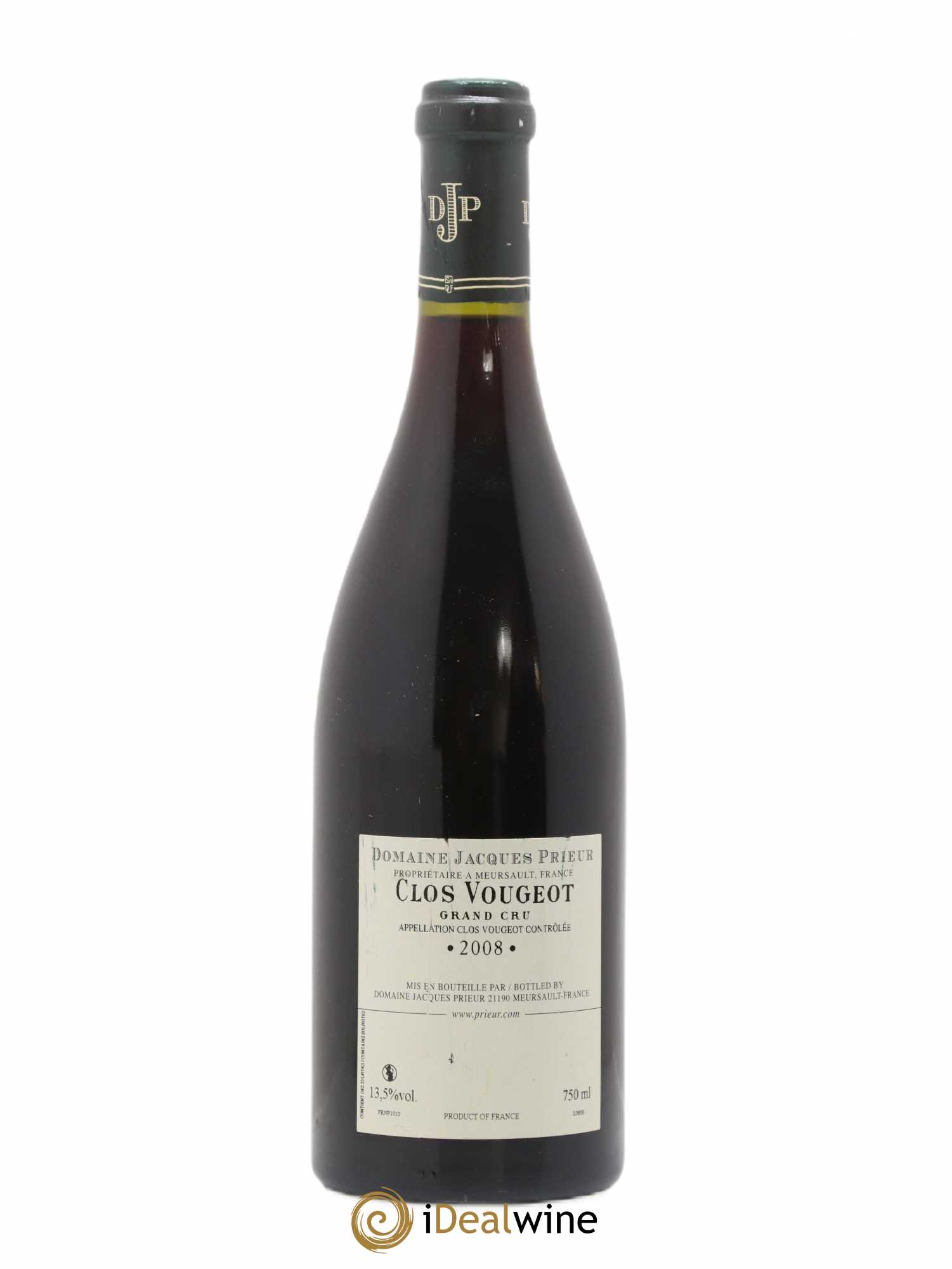 Clos de Vougeot Grand Cru Jacques Prieur (Domaine) 2008 - Lot de 1 bouteille - 1