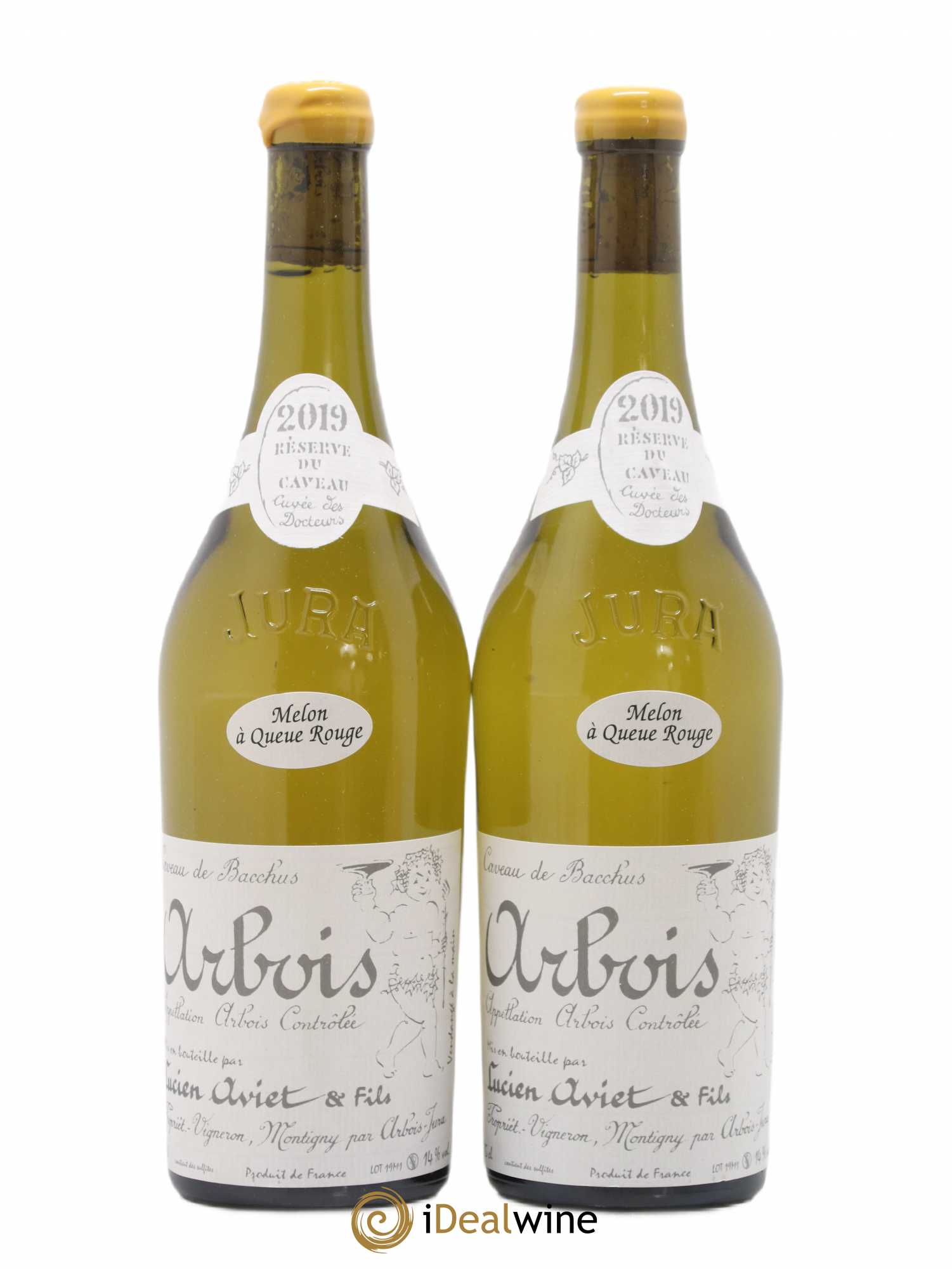 Arbois Melon à Queue Rouge Cuvée des Docteurs Lucien Aviet (Domaine) 2019 - Lot de 2 bouteilles - 0