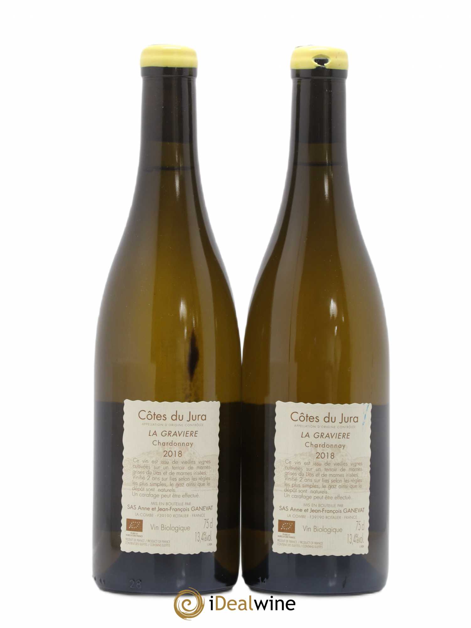 Côtes du Jura La Gravière Anne et Jean François Ganevat 2018 - Lot de 2 bouteilles - 1