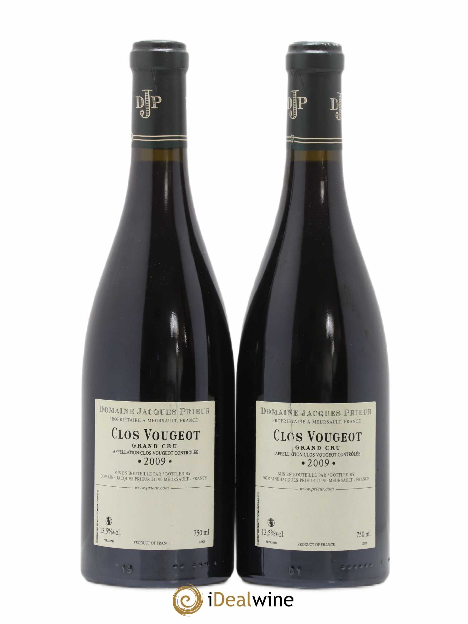 Clos de Vougeot Grand Cru Jacques Prieur (Domaine) 2009 - Lot de 2 bouteilles - 1