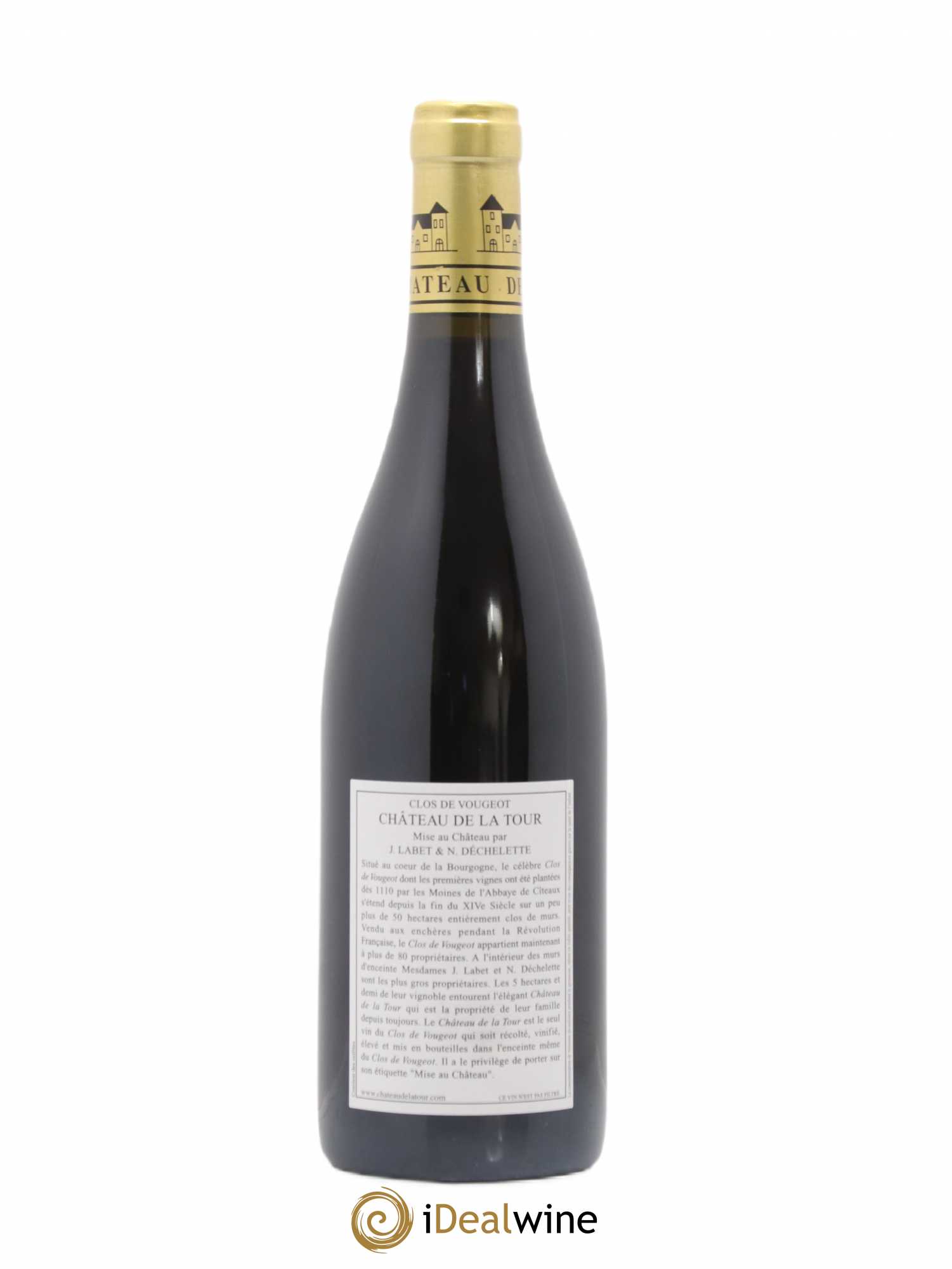 Clos de Vougeot Grand Cru Vieilles Vignes Château de La Tour 2012 - Lot de 1 bouteille - 1