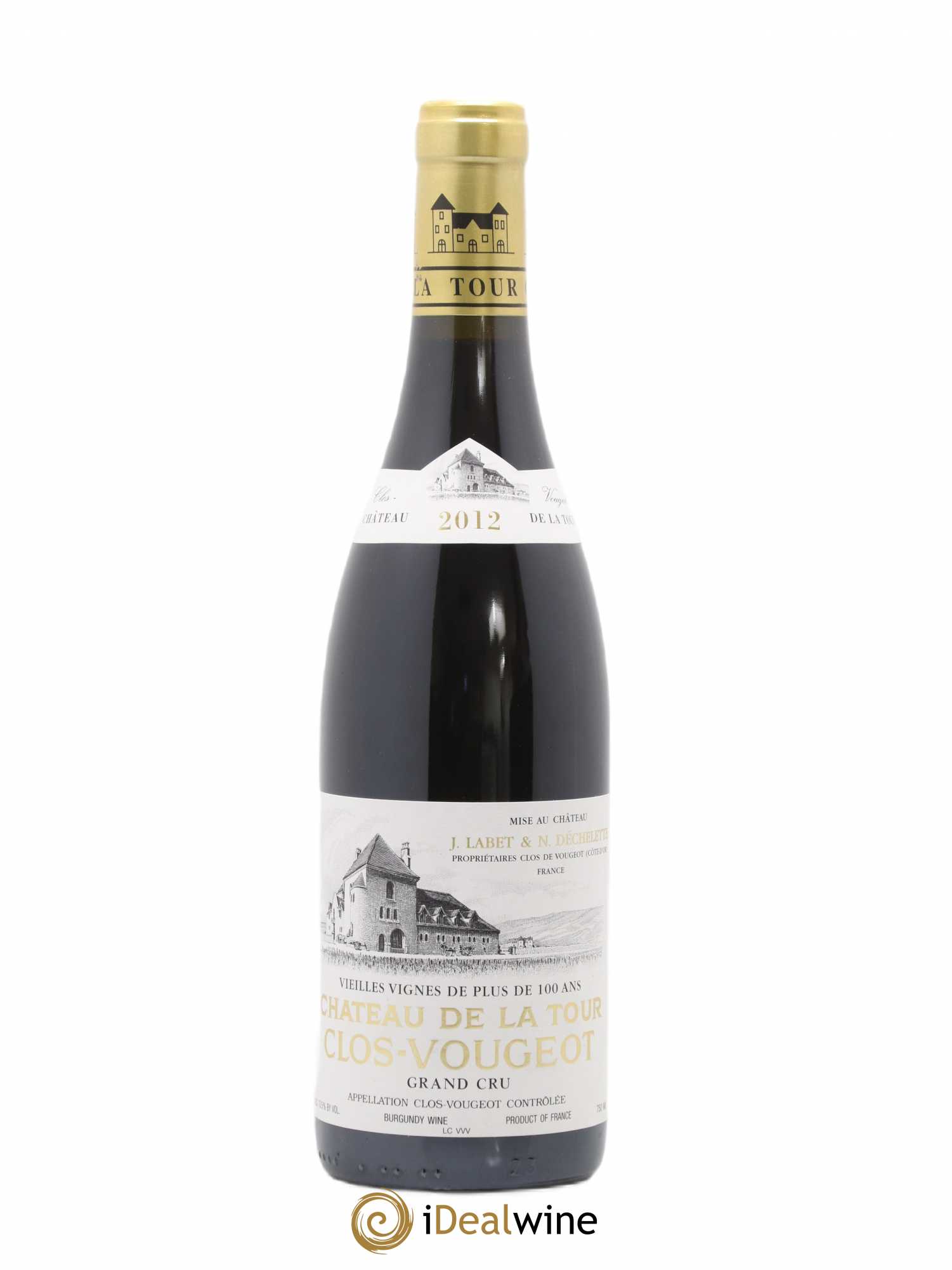 Clos de Vougeot Grand Cru Vieilles Vignes Château de La Tour 2012 - Lot de 1 bouteille - 0