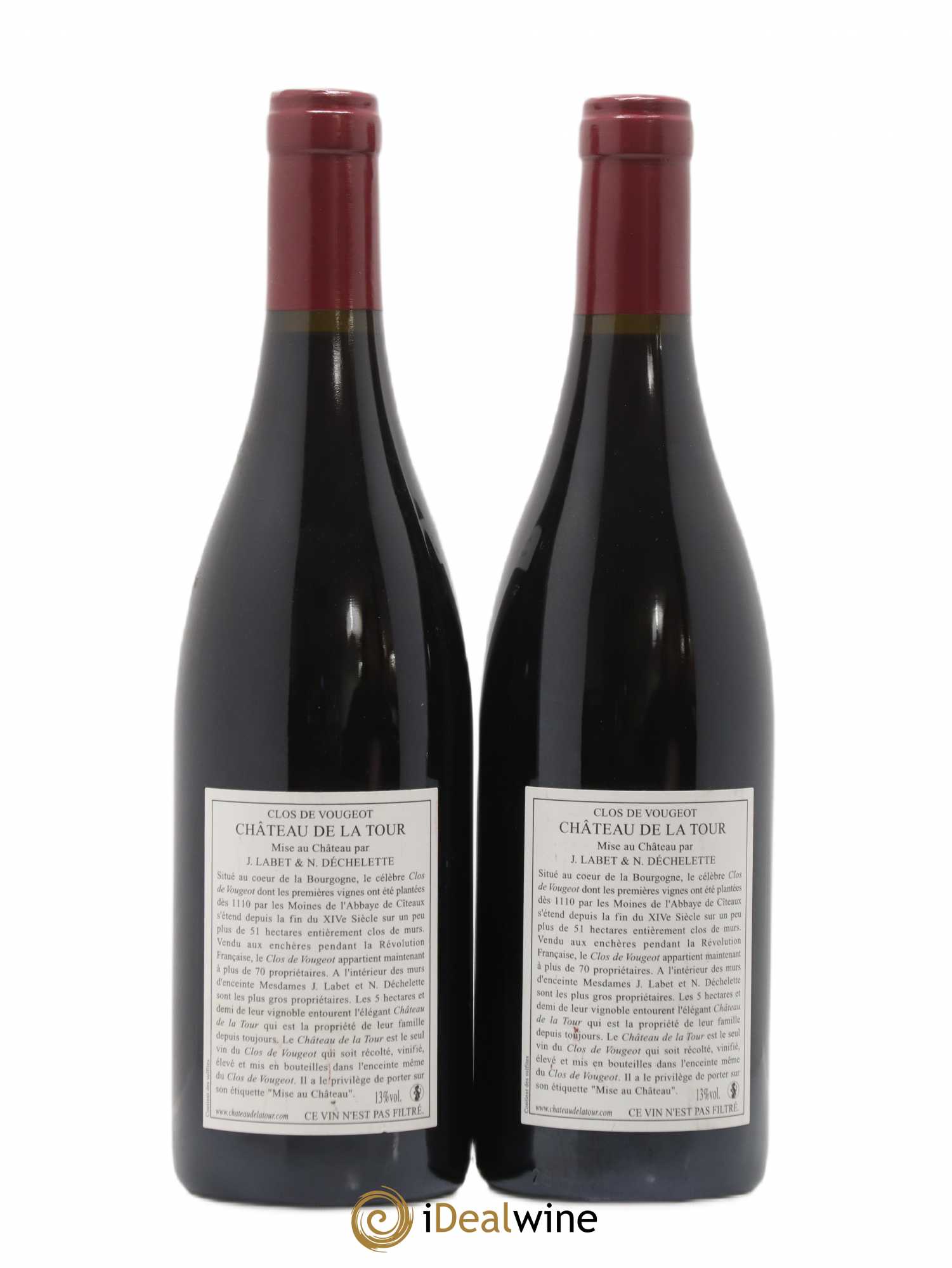 Clos de Vougeot Grand Cru Vieilles Vignes Château de La Tour 2009 - Lot de 2 bouteilles - 1