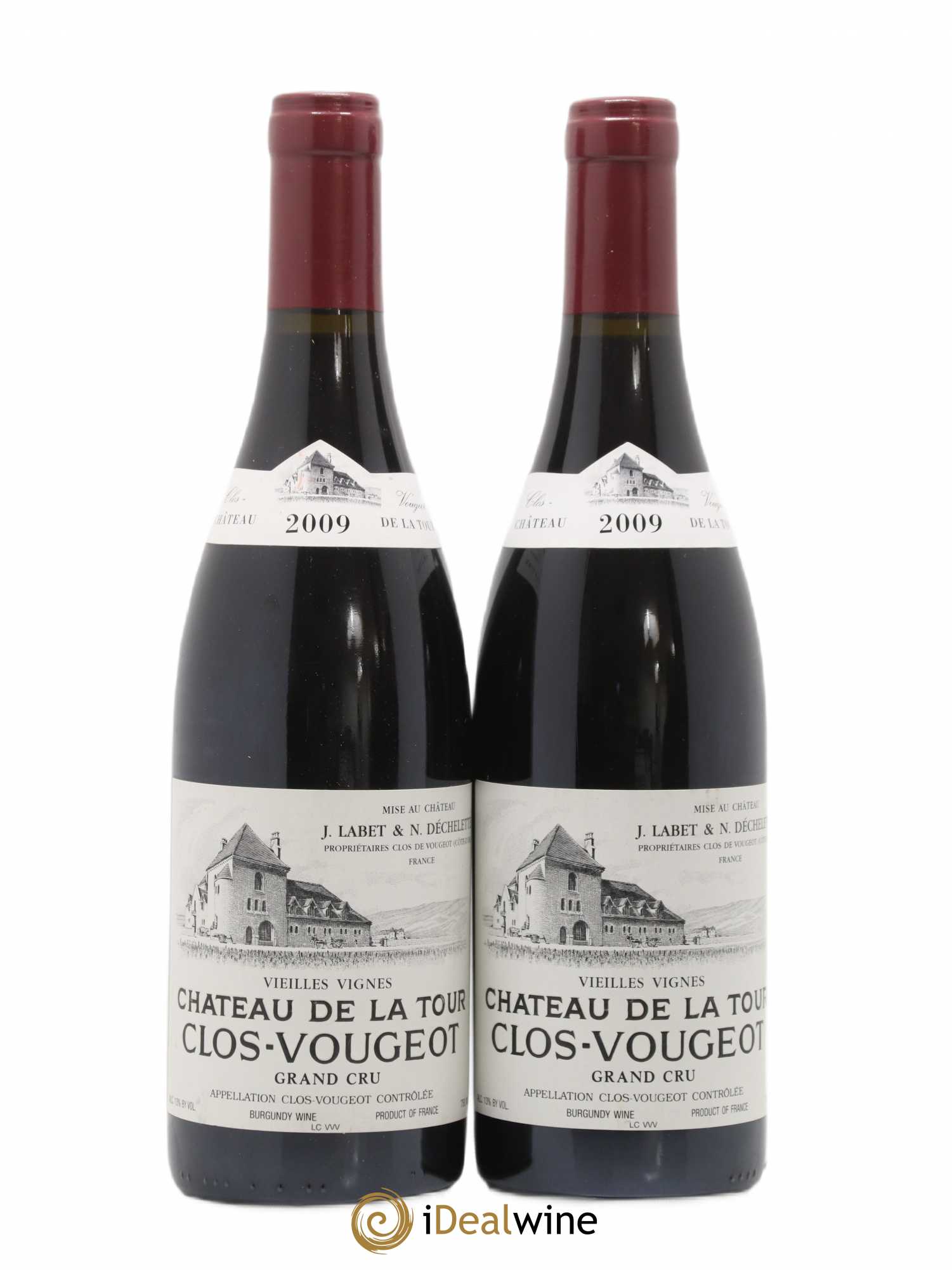 Clos de Vougeot Grand Cru Vieilles Vignes Château de La Tour 2009 - Lot de 2 bouteilles - 0