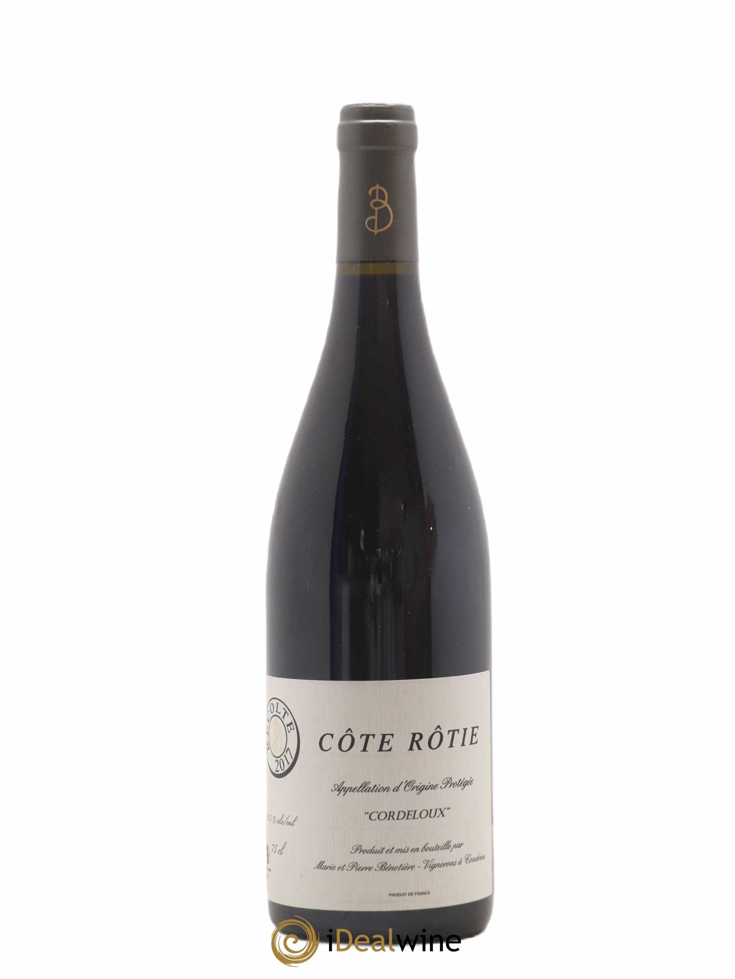 Côte-Rôtie Cordeloux Marie et Pierre Bénetière (Domaine) (sans prix de réserve) 2017 - Lot de 1 bouteille - 0
