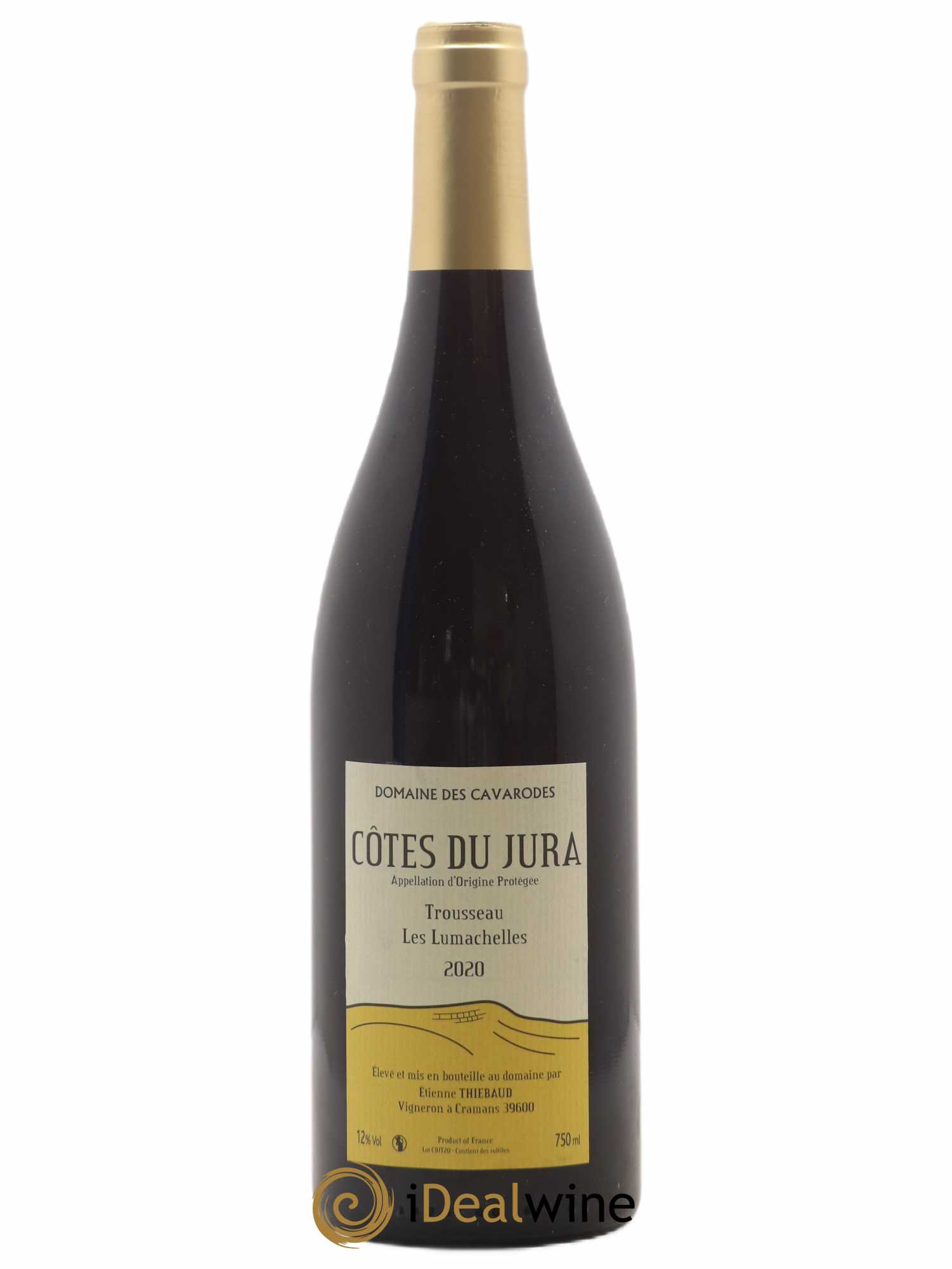 Côtes du Jura Trousseau Les Lumachelles Cavarodes (Domaine des) - Etienne Thiébaud 2020 - Lot de 1 bouteille - 0