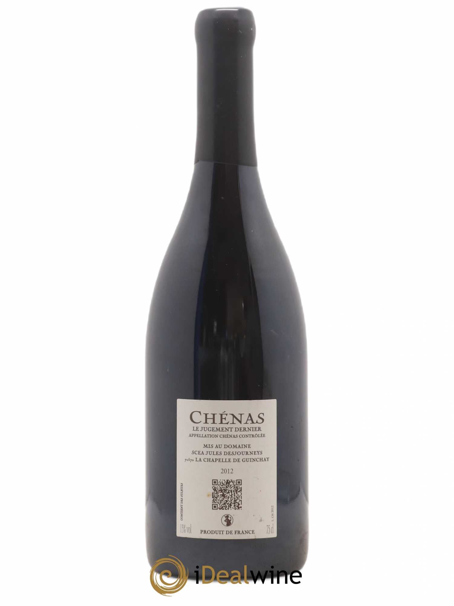 Chénas Le Jugement Dernier Jules Desjourneys 2012 - Lot de 1 bouteille - 1