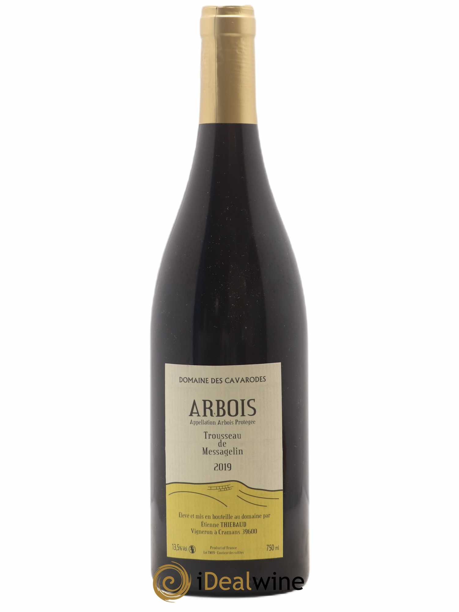 Arbois Trousseau de Messagelin Cavarodes (Domaine des) - Etienne Thiébaud 2019 - Lot de 1 bouteille - 0