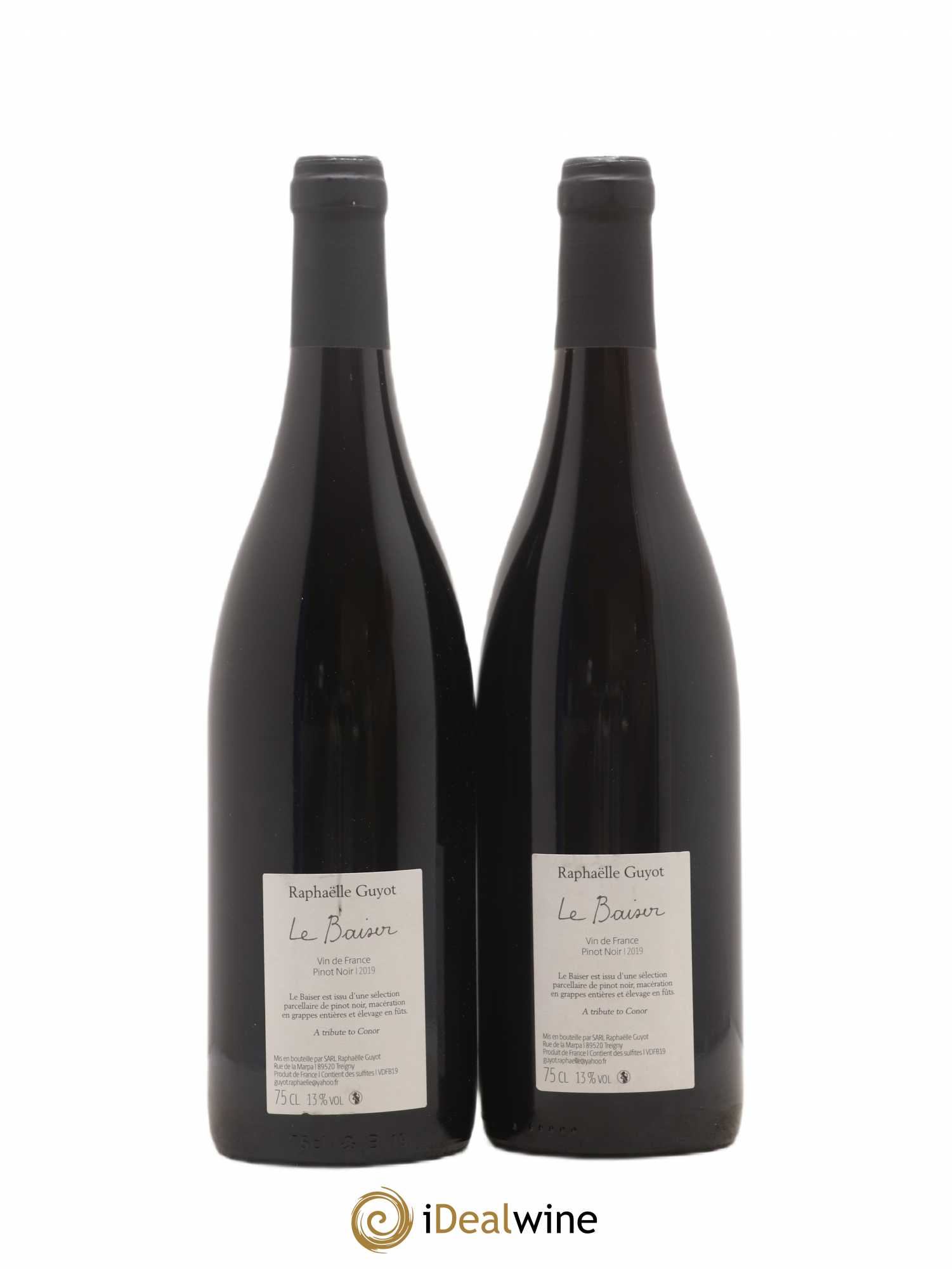 Vin de France cuvée Le Baiser Domaine Raphaelle Guyot 2019 - Lot de 2 bouteilles - 1