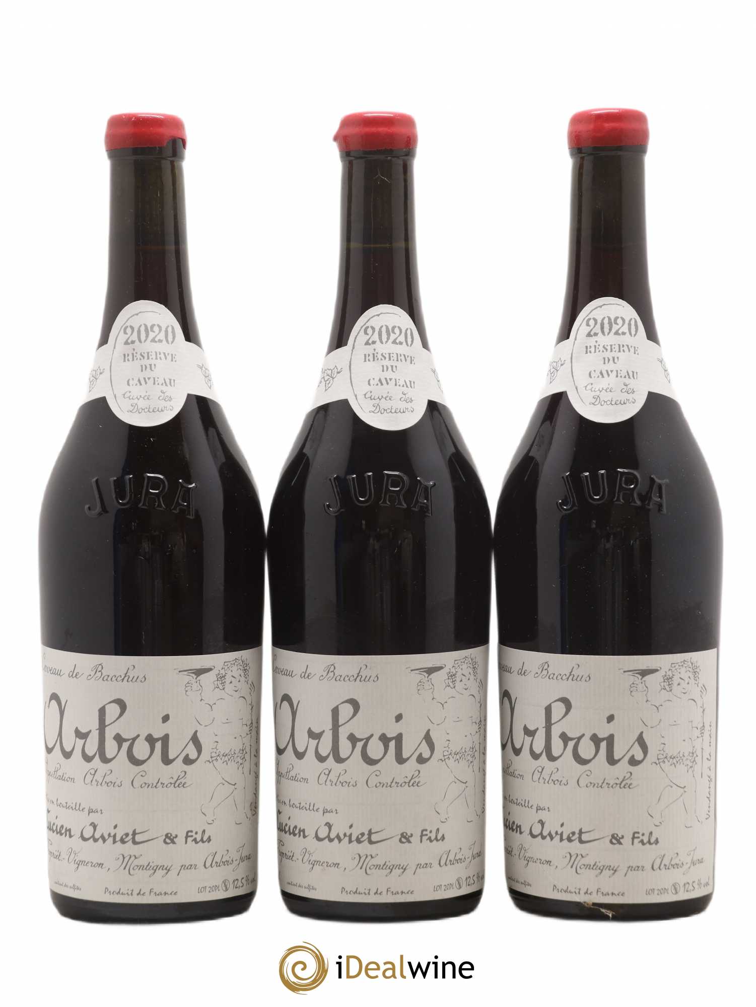 Arbois Poulsard cuvée Des Docteurs Domaie Lucien Aviet 2020 - Posten von 3 Flaschen - 0