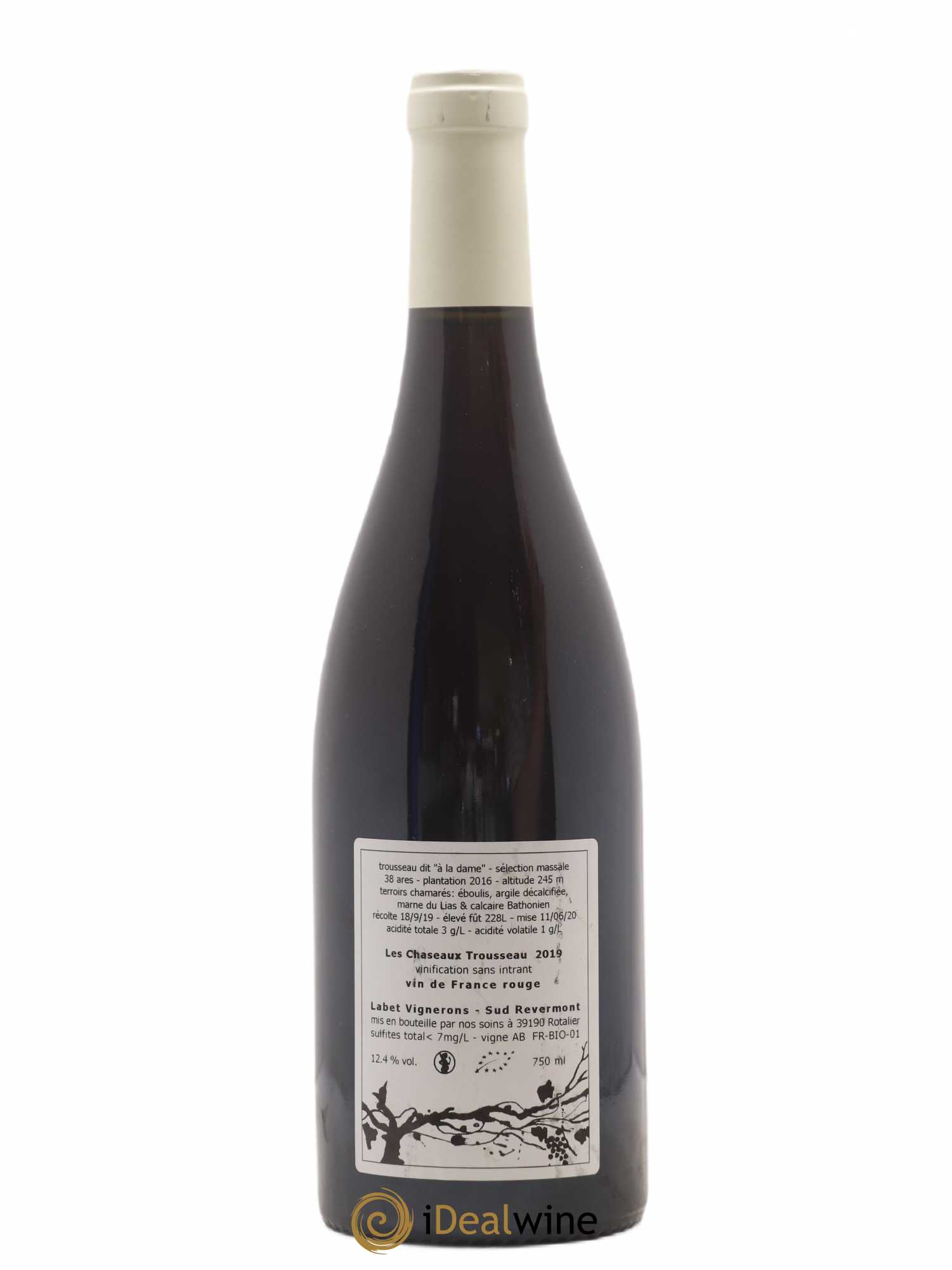 Côtes du Jura Les Chaseaux Romain - Julien - Charline Labet millésime 2019 2019 - Lot de 1 bouteille - 1
