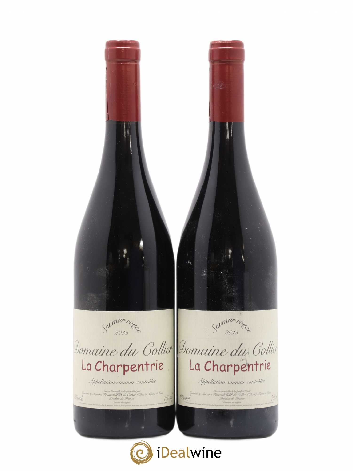 Saumur La Charpentrie Domaine du Collier 2015 - Lot de 2 bouteilles - 0