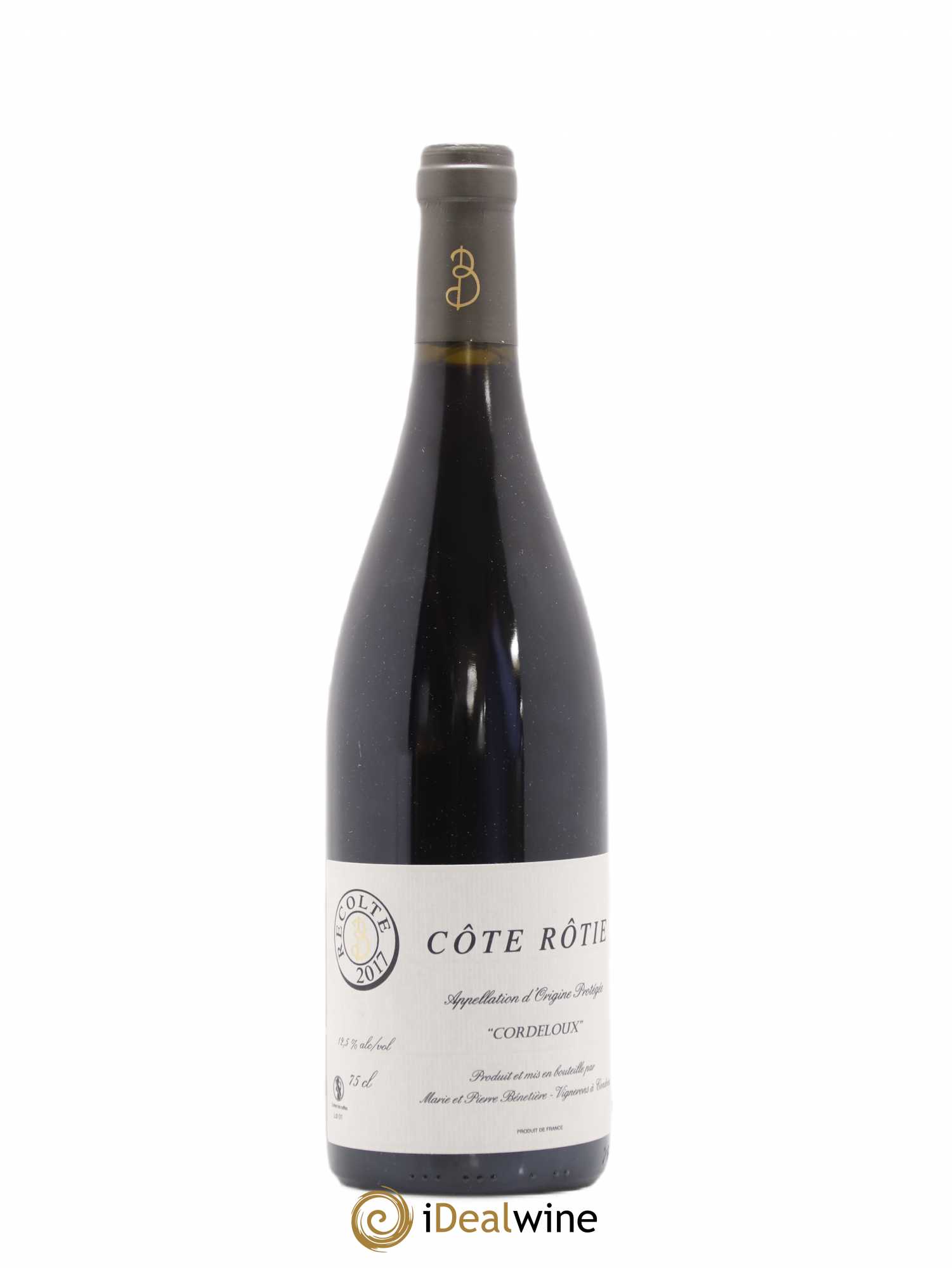 Côte-Rôtie Cordeloux Marie et Pierre Bénetière (Domaine) 2017 - Lot de 1 bouteille - 0