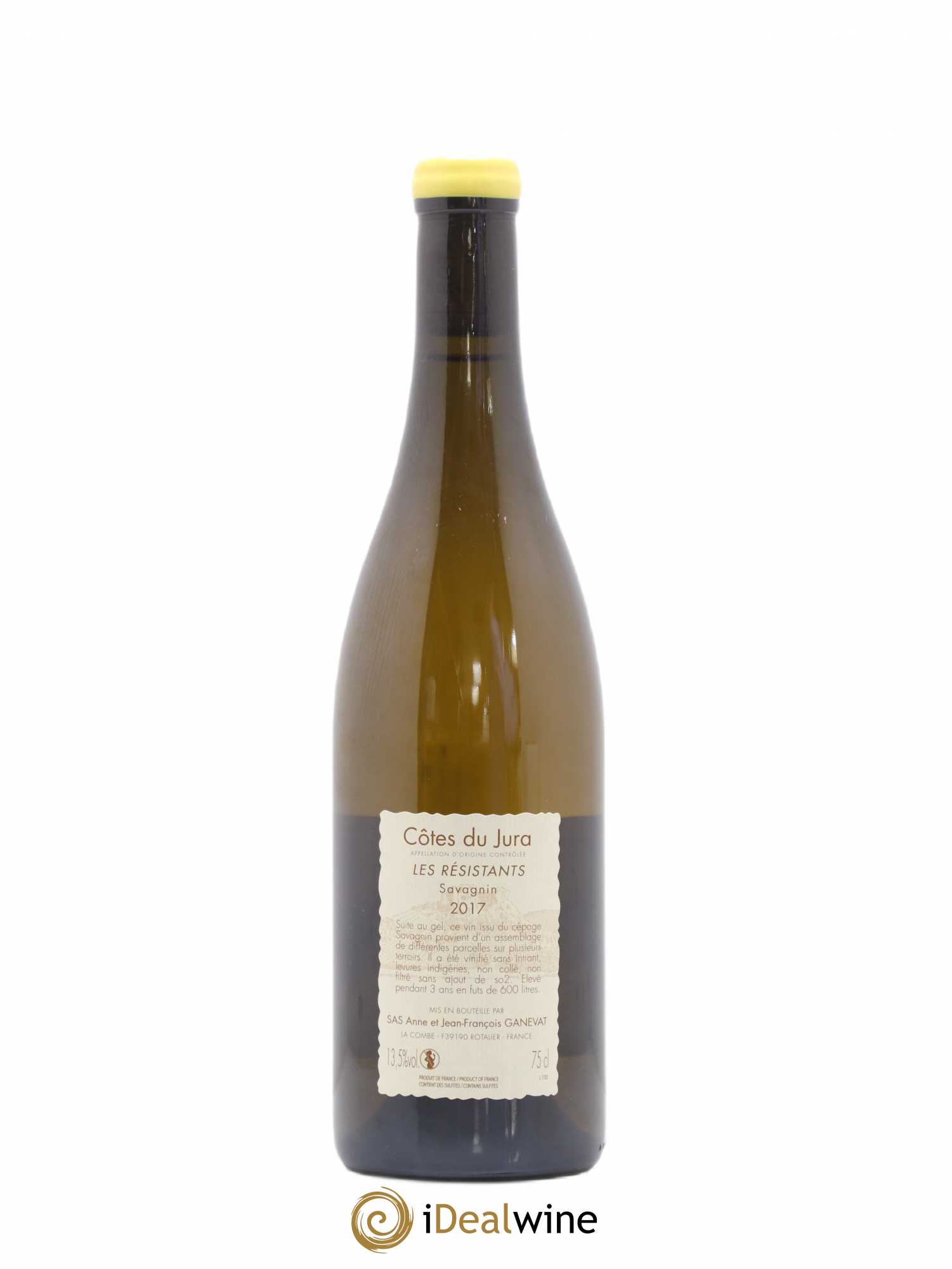 Côtes du Jura Les Résistants Anne et Jean François Ganevat 2017 - Lot de 1 bouteille - 1