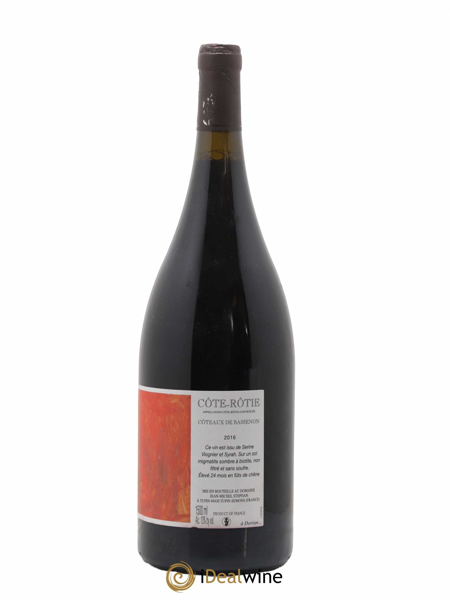 Côte-Rôtie Coteaux de Bassenon Jean-Michel Stephan 2016 - Lot de 1 magnum - 1