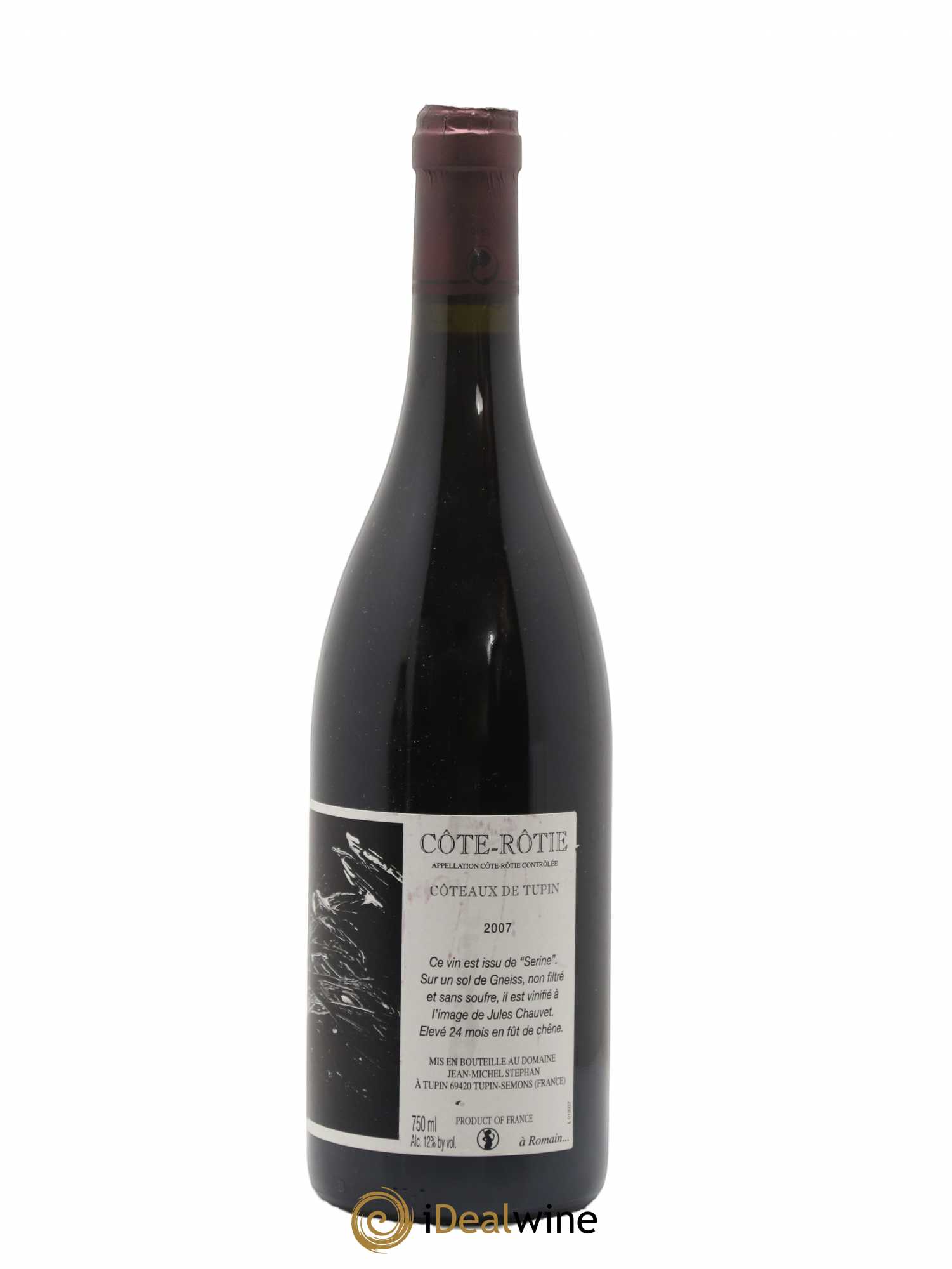 Côte-Rôtie Coteaux de Tupin Jean-Michel Stephan 2007 - Lot de 1 bouteille - 0