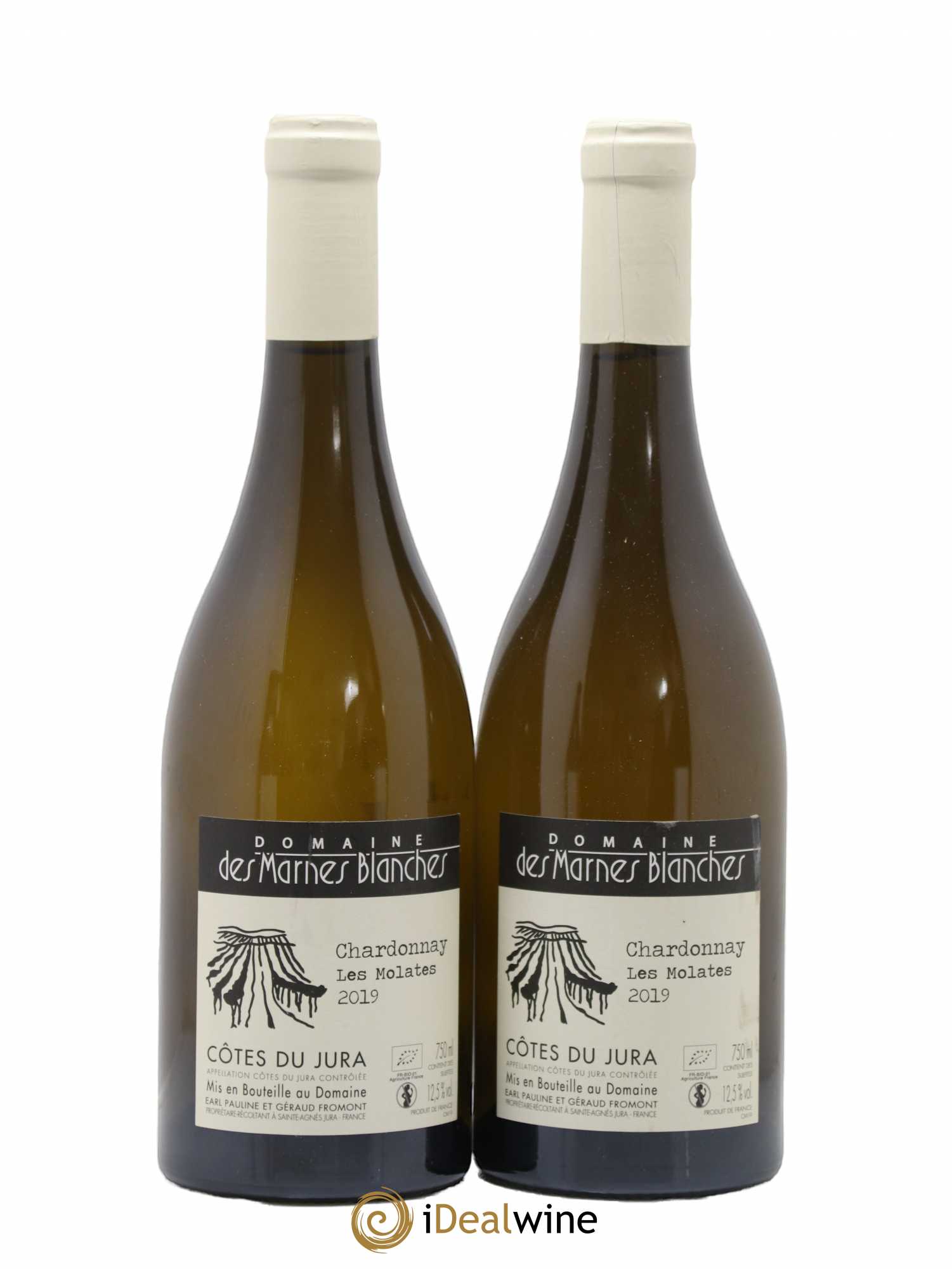 Côtes du Jura Les Molates Chardonnay Marnes Blanches (Domaine des) 2019 - Lot de 2 bouteilles - 0