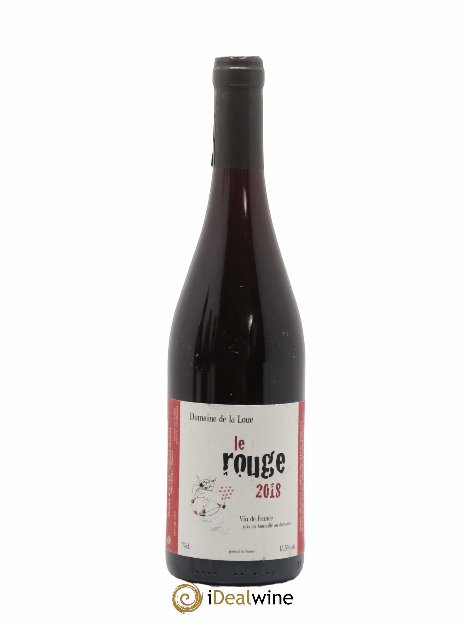 Vin de France Le Rouge Domaine de la Loue 2018 - Lot de 1 bouteille - 0