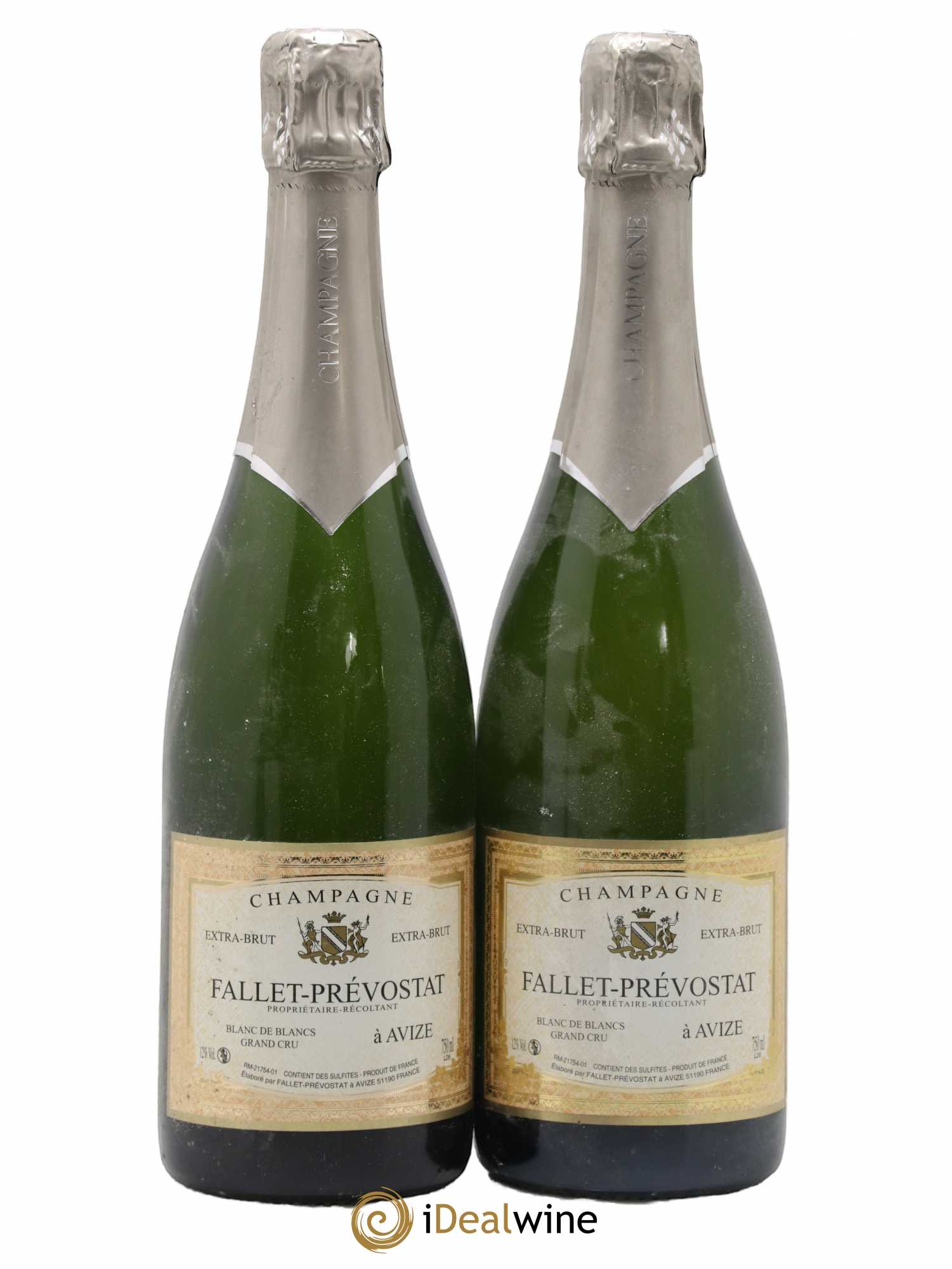 Champagne Grand Cru Extra But Domaine Fallet-Prévostat - Posten von 2 Flaschen - 0