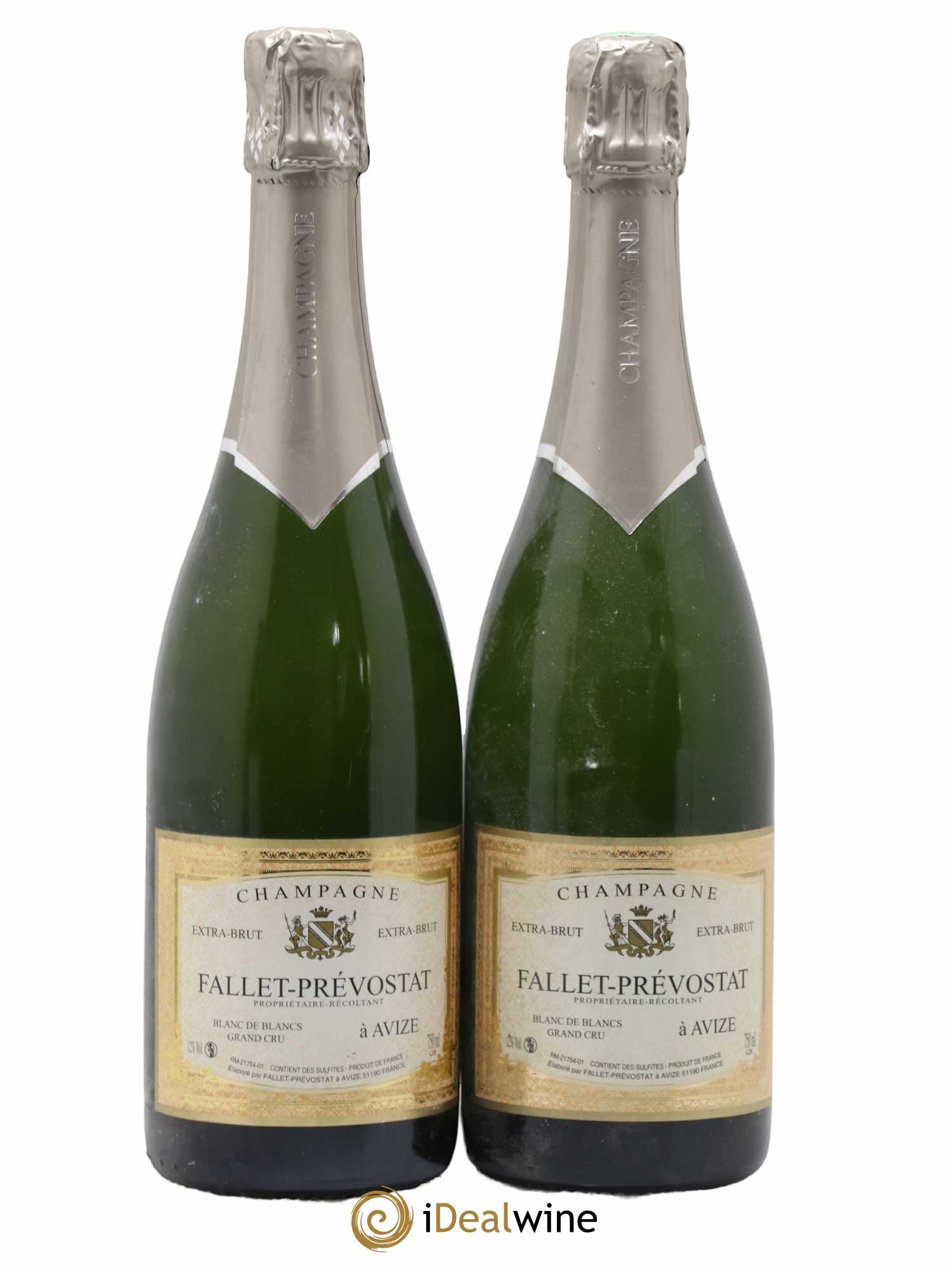 Champagne Grand Cru Extra But Domaine Fallet-Prévostat - Posten von 2 Flaschen - 0