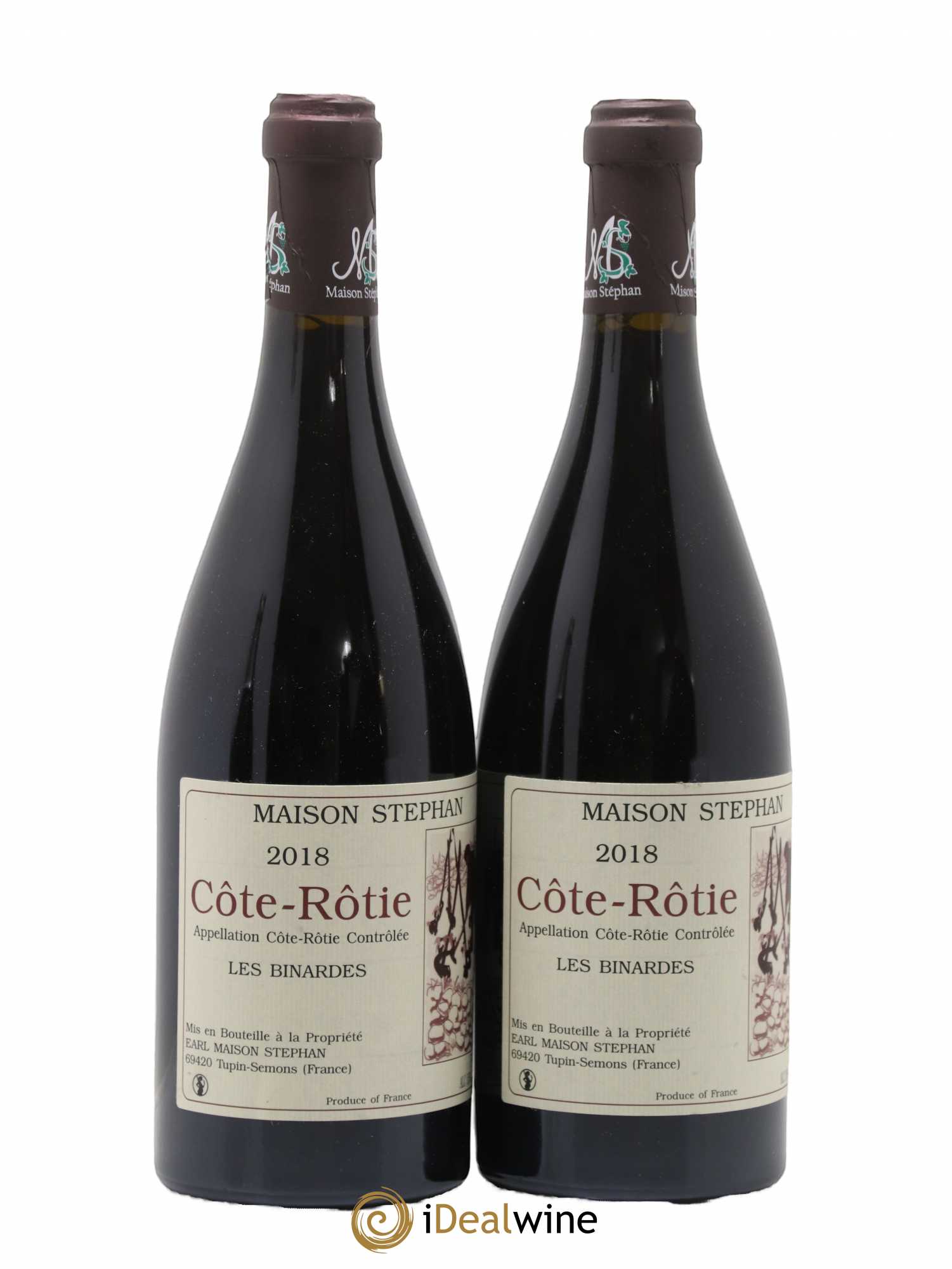 Côte-Rôtie Les Binardes Jean-Michel Stephan 2018 - Lot de 2 bouteilles - 0