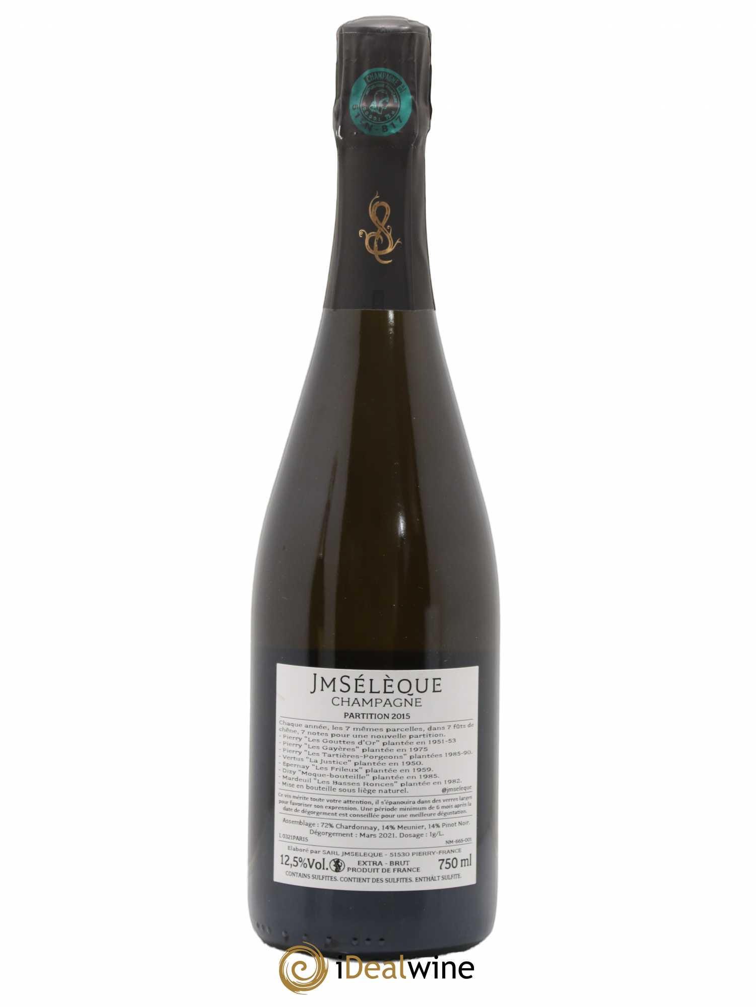 Champagne Partition Domaine Jean-Marc Sélèque 2015 - Posten von 1 Flasche - 1